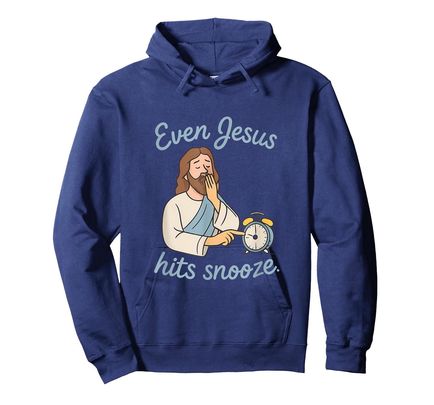Even Jesus Hits Snooze Christian Morning Humor Novelty T-Shirt