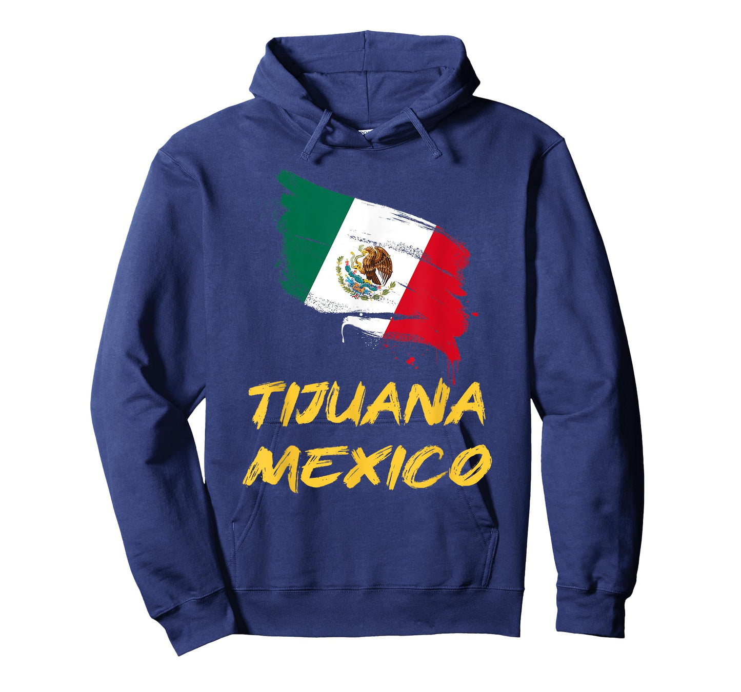 Tijuana Mexico MX Mexican Heritage Flag Paint Stroke T-Shirt