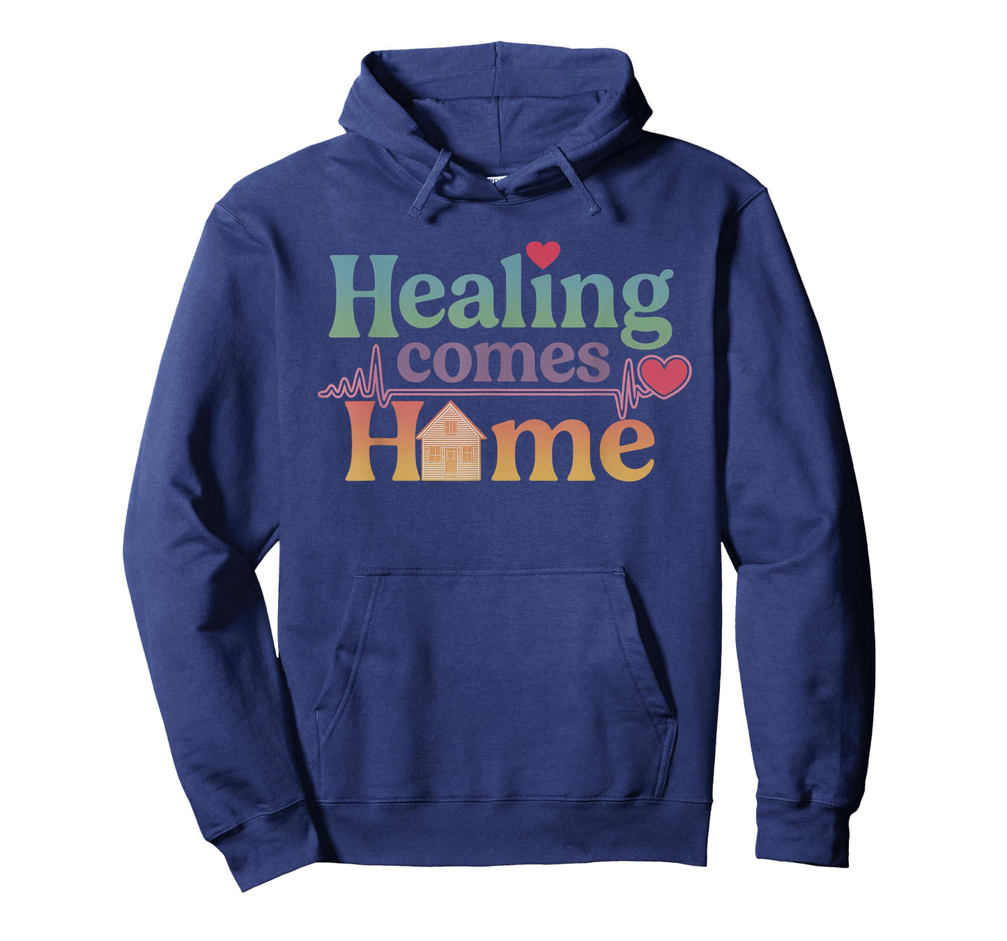 Homecare Nurse Healing Comes Home Cute Heartbeat T-Shirt