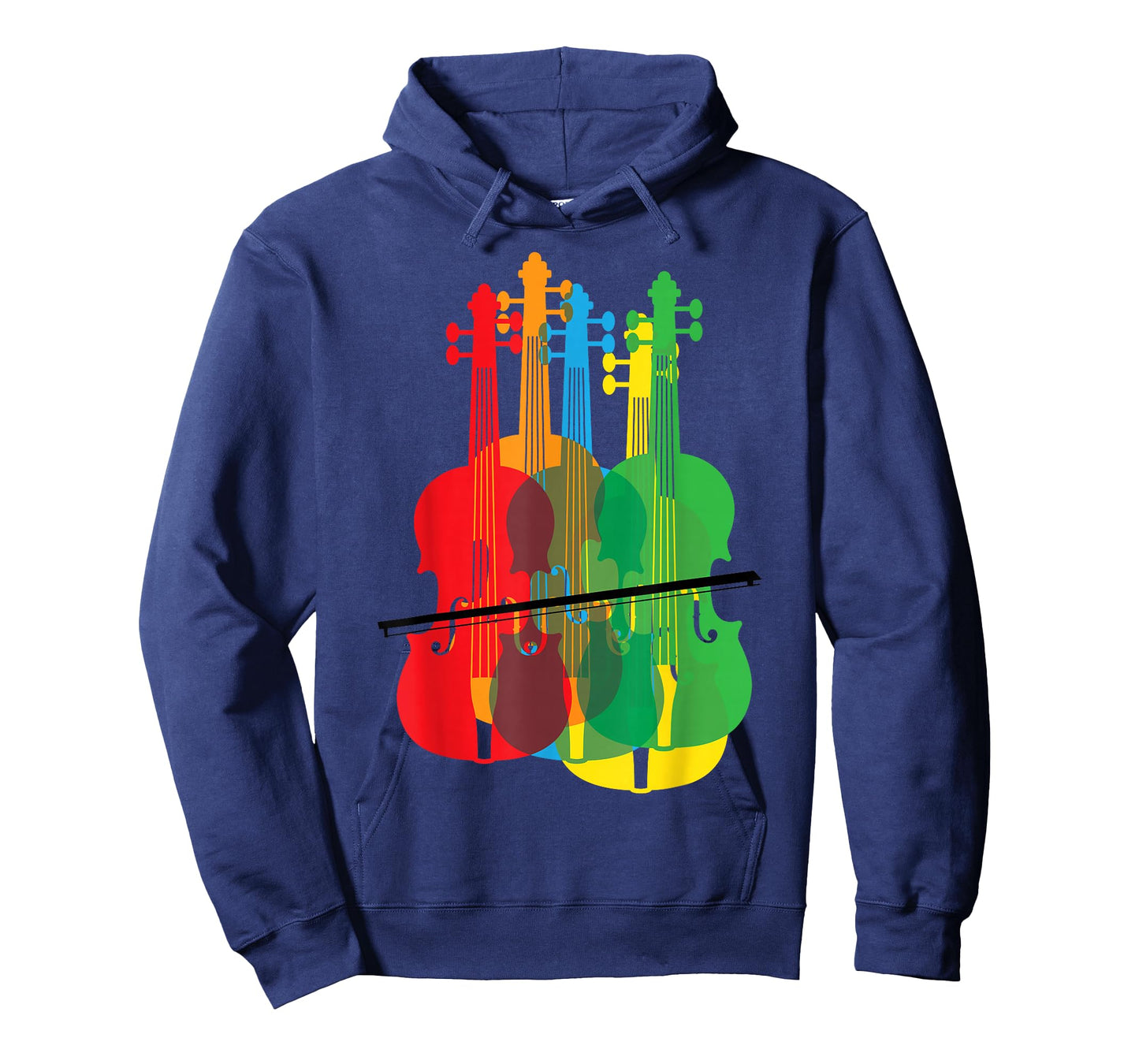 Multicolored Violins Birthday Gift for Musicians T-Shirt