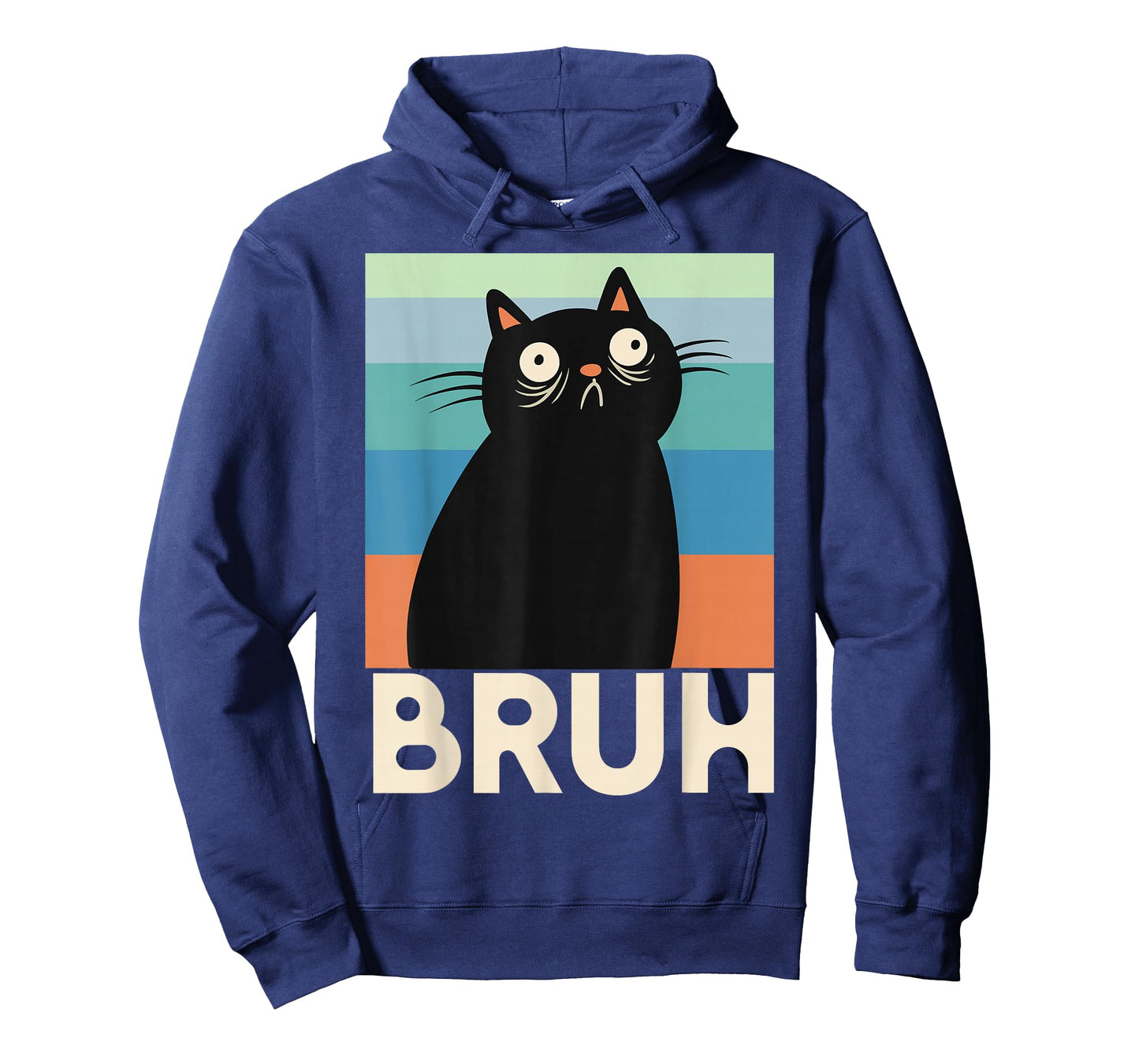 Bruh Cat Meme, Funny Black Cat, Sarcastic Humor T-Shirt