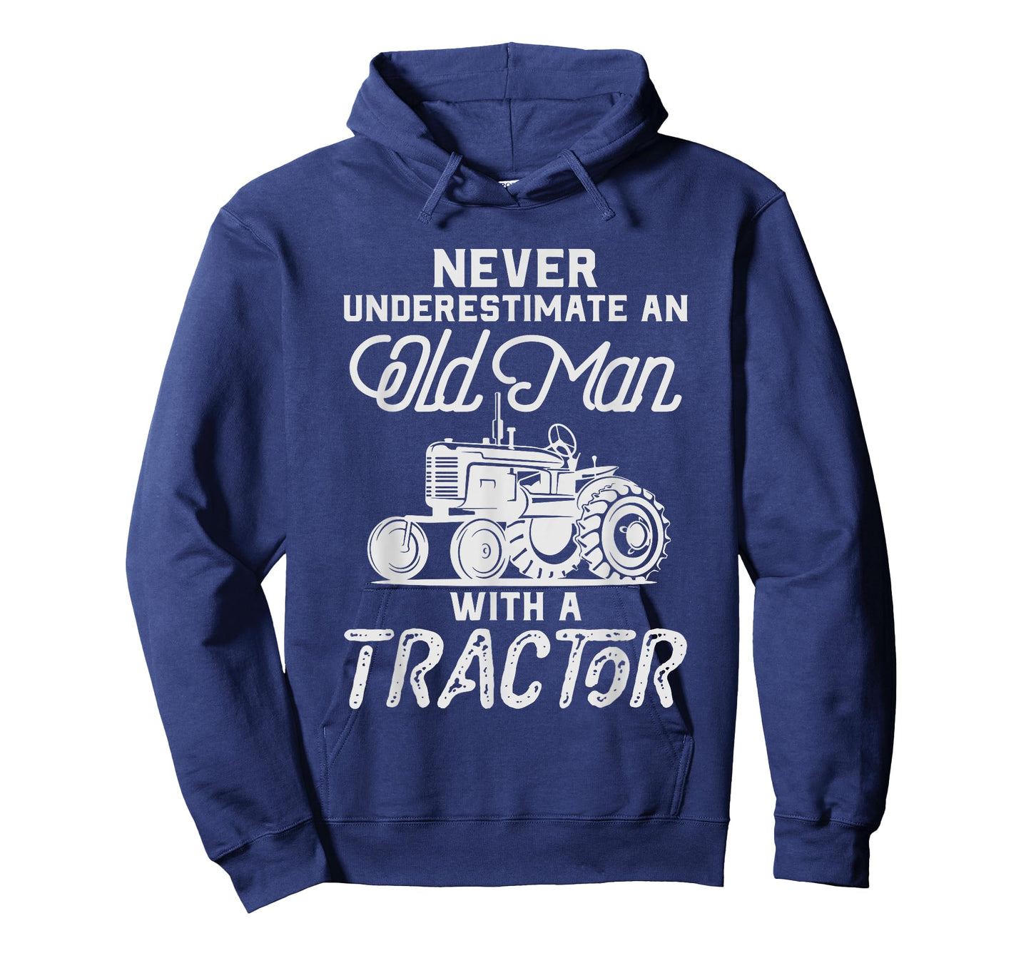 Never Underestimate an Old Man with A Tractor - Funny Farmer T-Shirt