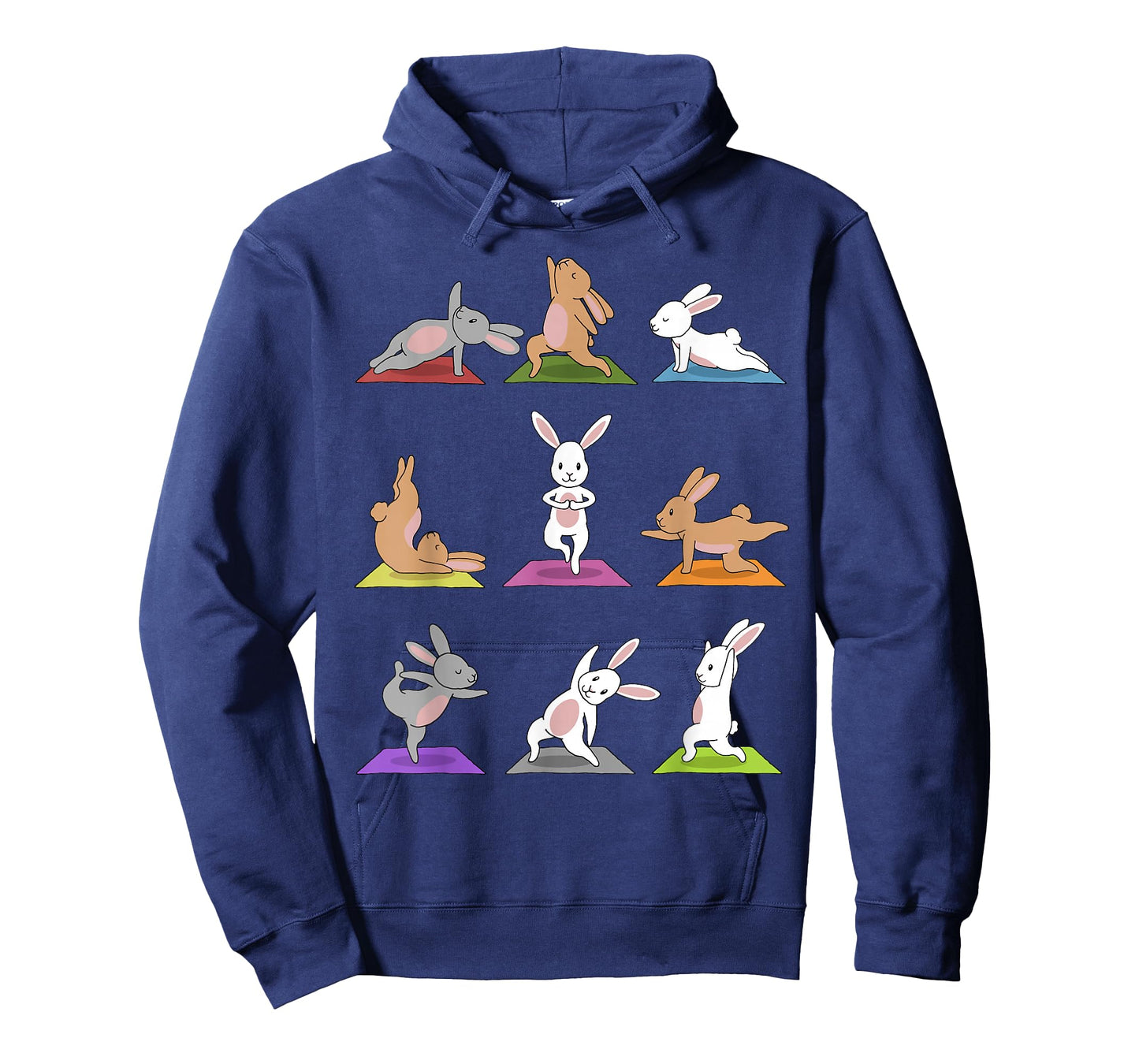 Bunny Yoga T-Shirt Funny Rabbits in Yoga Poses Sports Tee T-Shirt