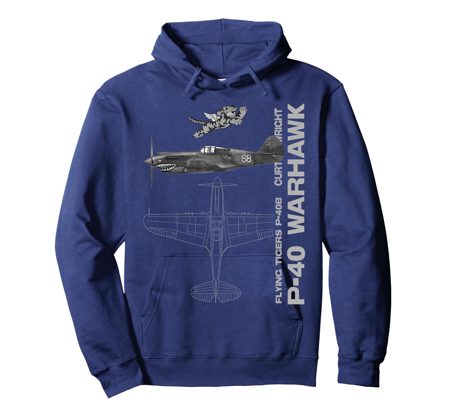 P-40 Warhawk WWII Fighter Airplane Profile T-shirt T-Shirt