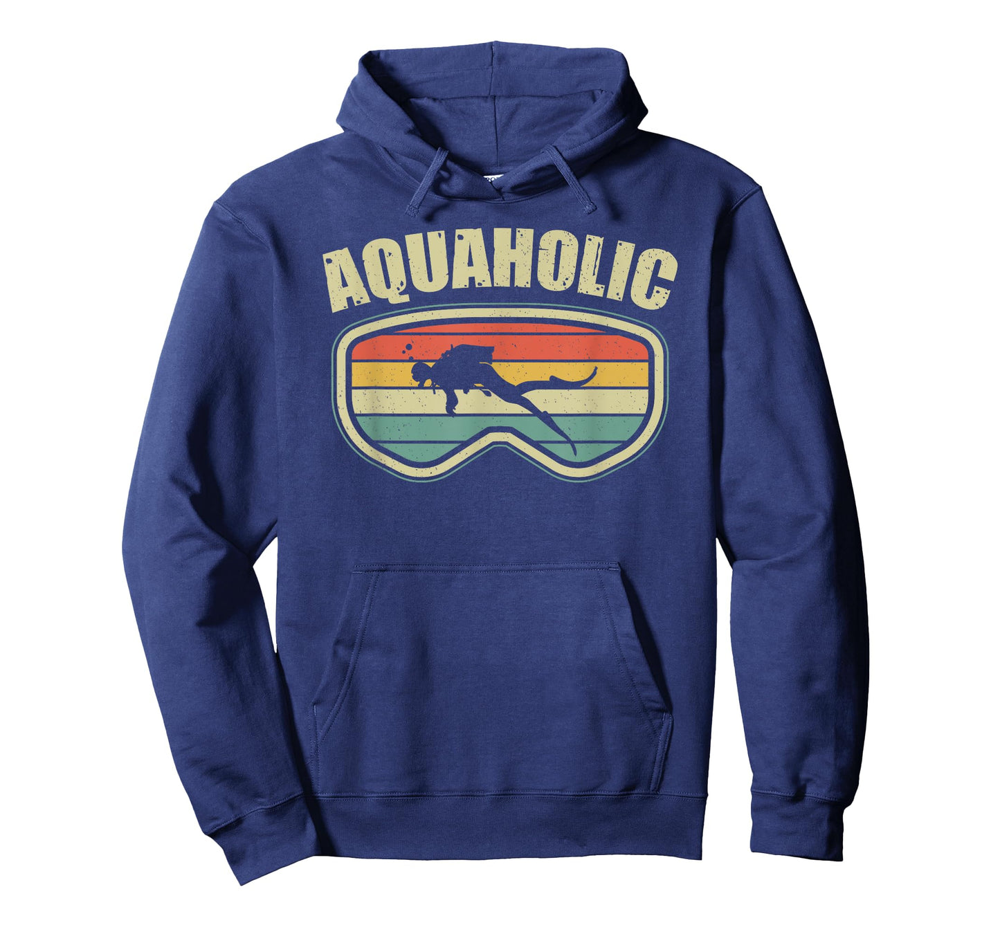 Scuba Diving Funny Aquaholic Scuba Diver Vintage T-Shirt