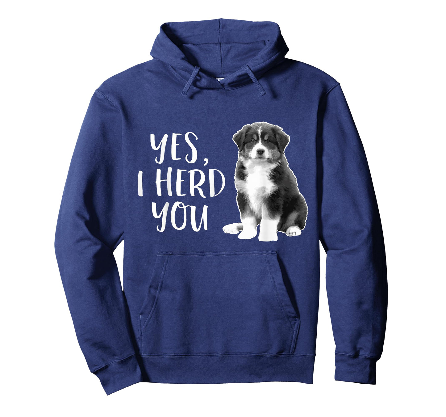 Australian Shepherd Herding Dog Funny I Herd You Mom Dad T-Shirt Small