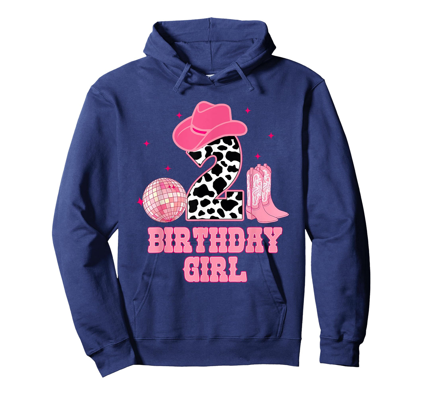 Happy 2nd Birthday Girl Outfit Rodeo Western Cowgirl Cowboy T-Shirt
