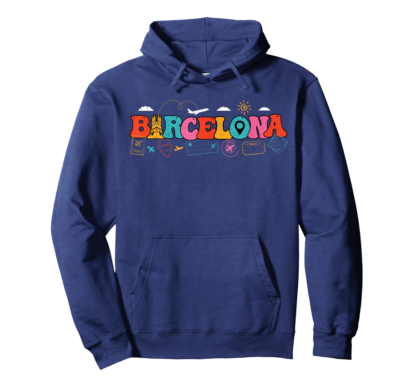 Barcelona Spain Europe Travel Spanish Pride Tourist Vacation T-Shirt
