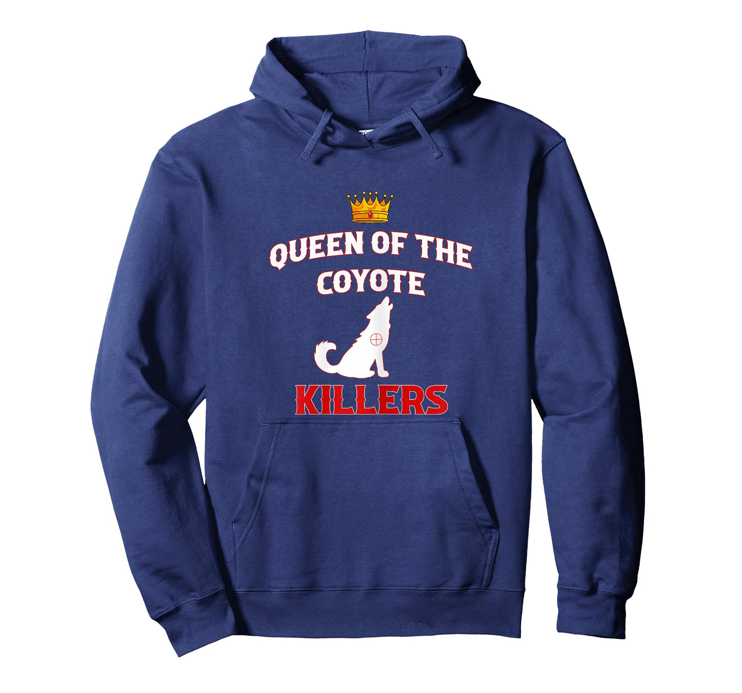 Womens Queen Of The Coyote Killers Funny Hunter Trapper T-Shirt