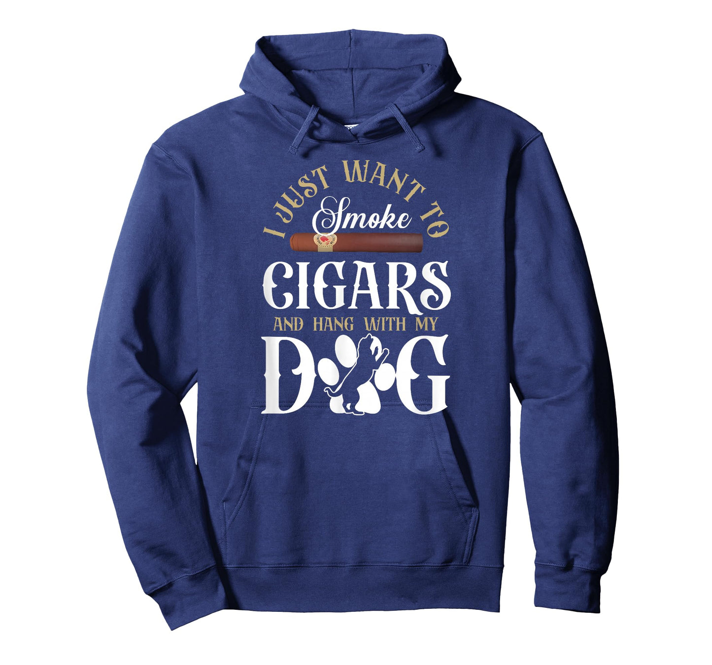 Cigar Smoking Dog Vintage I Just Wanna To Smoke Cigars And T-Shirt