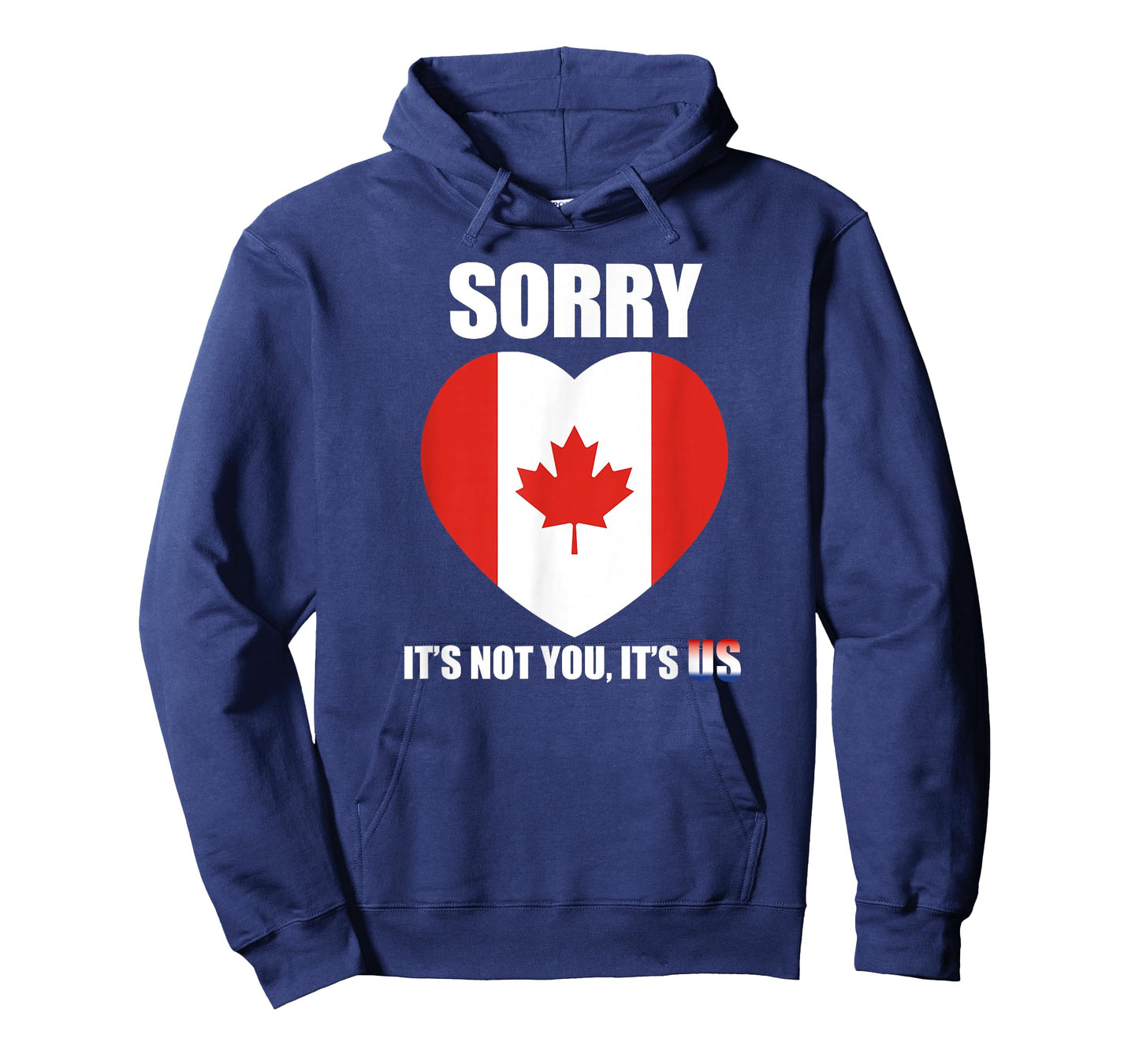 Funny Canada Sorry Apology Maple Leaf Heart Design T-Shirt