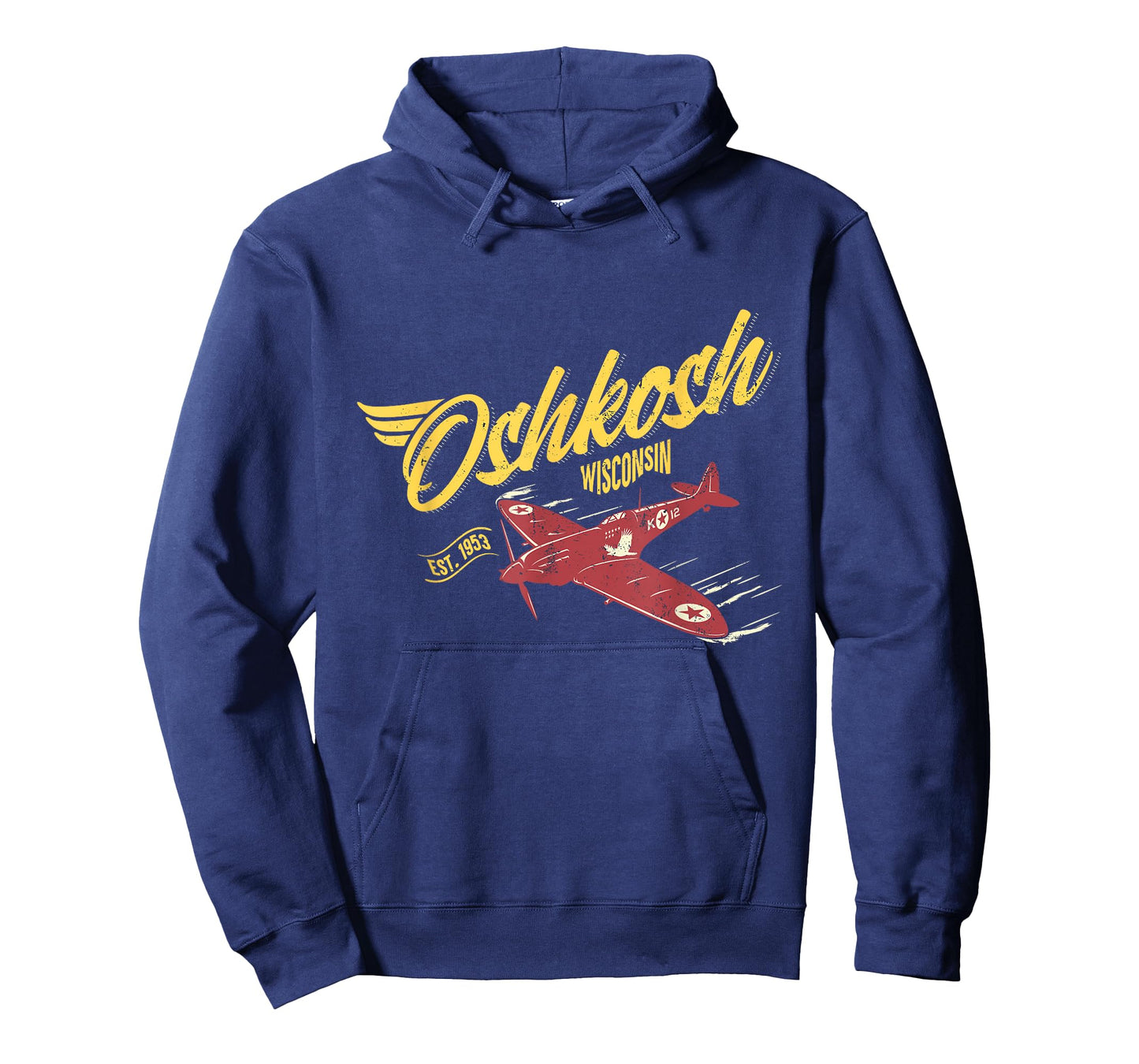 Vintage Airplane Oshkosh Wisconsin Aviation Souvenir T-Shirt