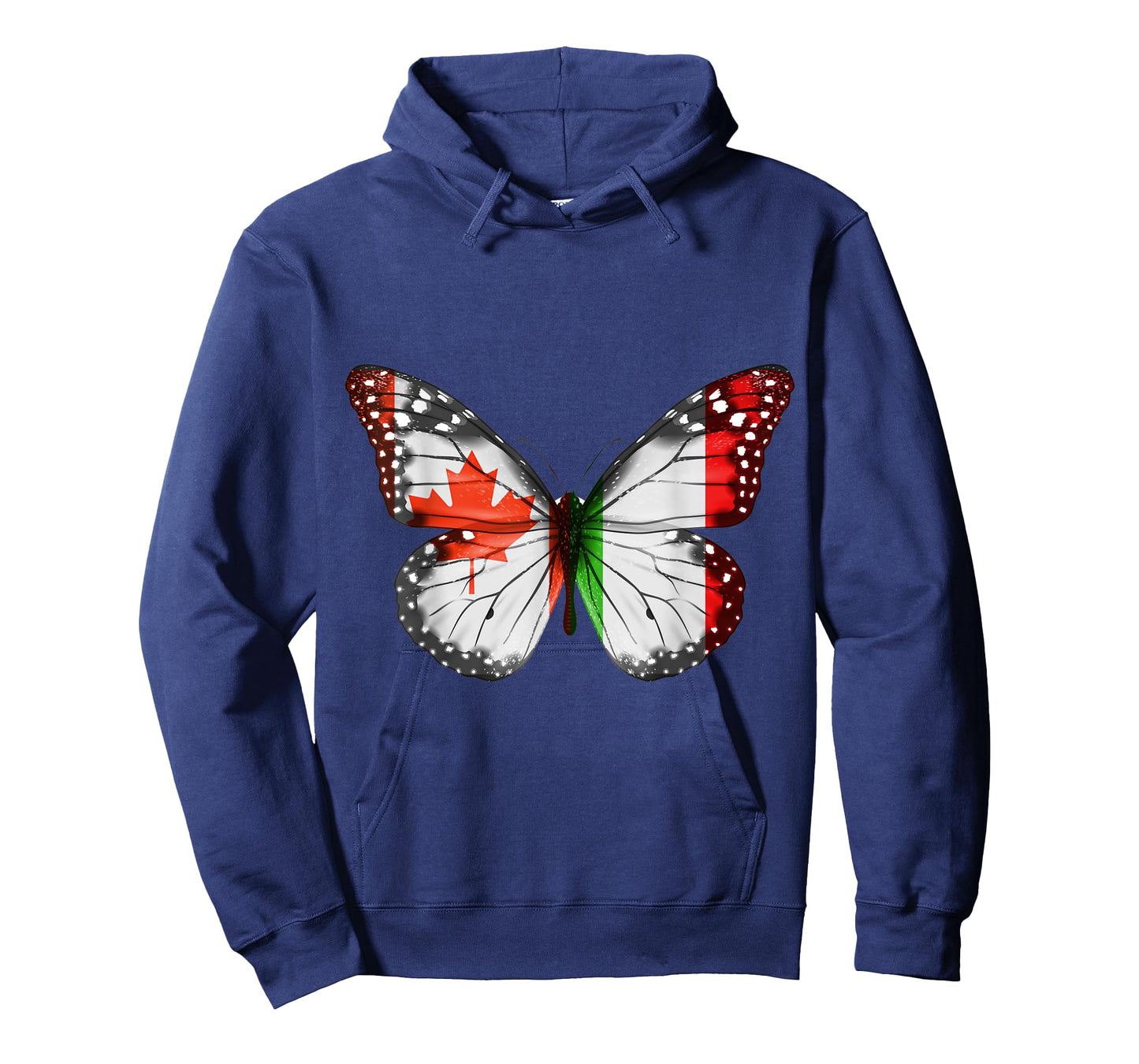 Canadian Italian Flag Butterfly T-Shirt