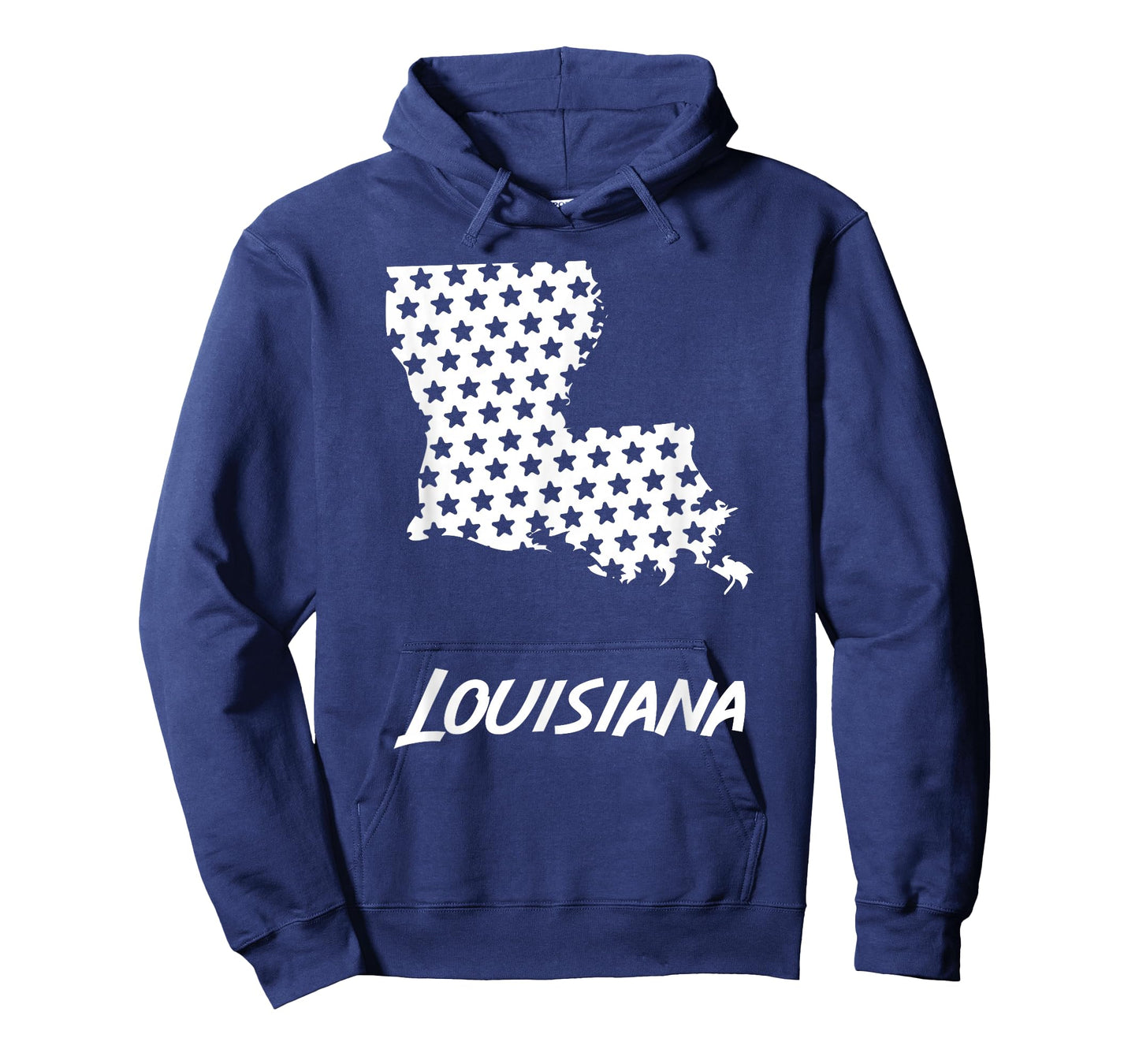 Louisiana USA State Outline Stars Vintage Retro Design T-Shirt