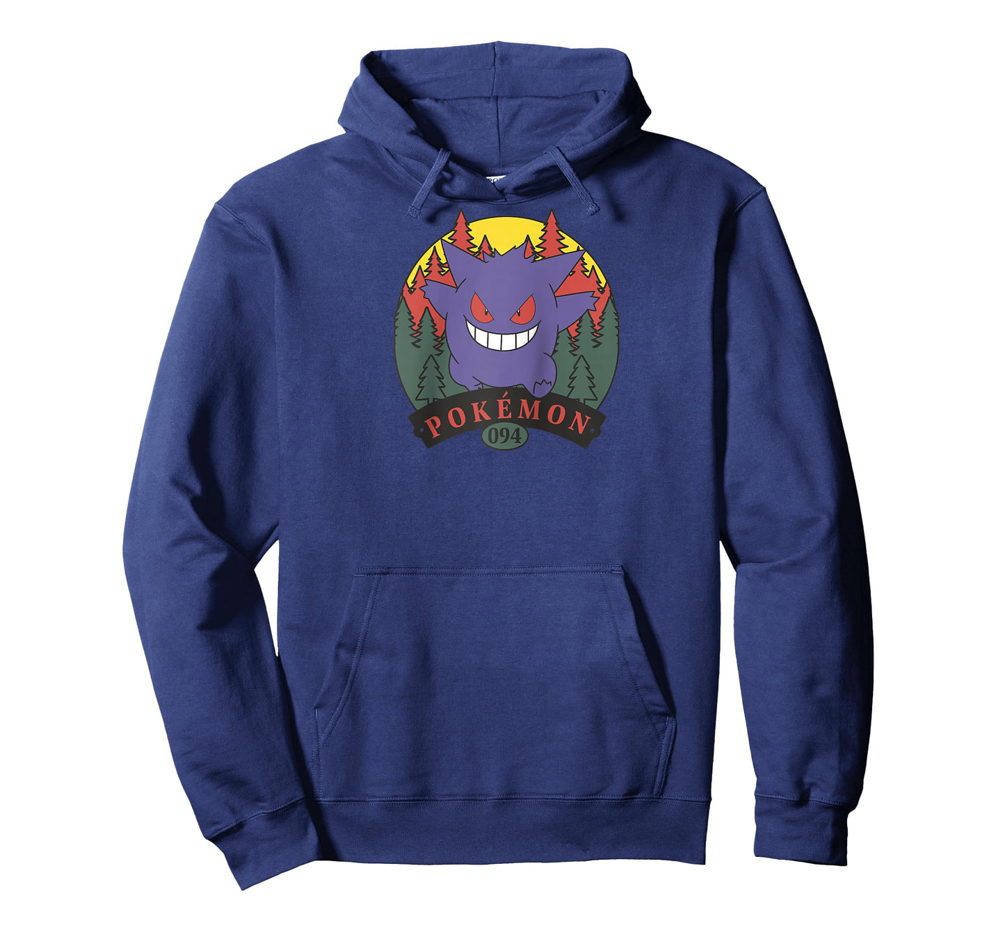 Pokémon 094 Gengar Outdoor Adventure Forest Park Badge Raglan Baseball Tee