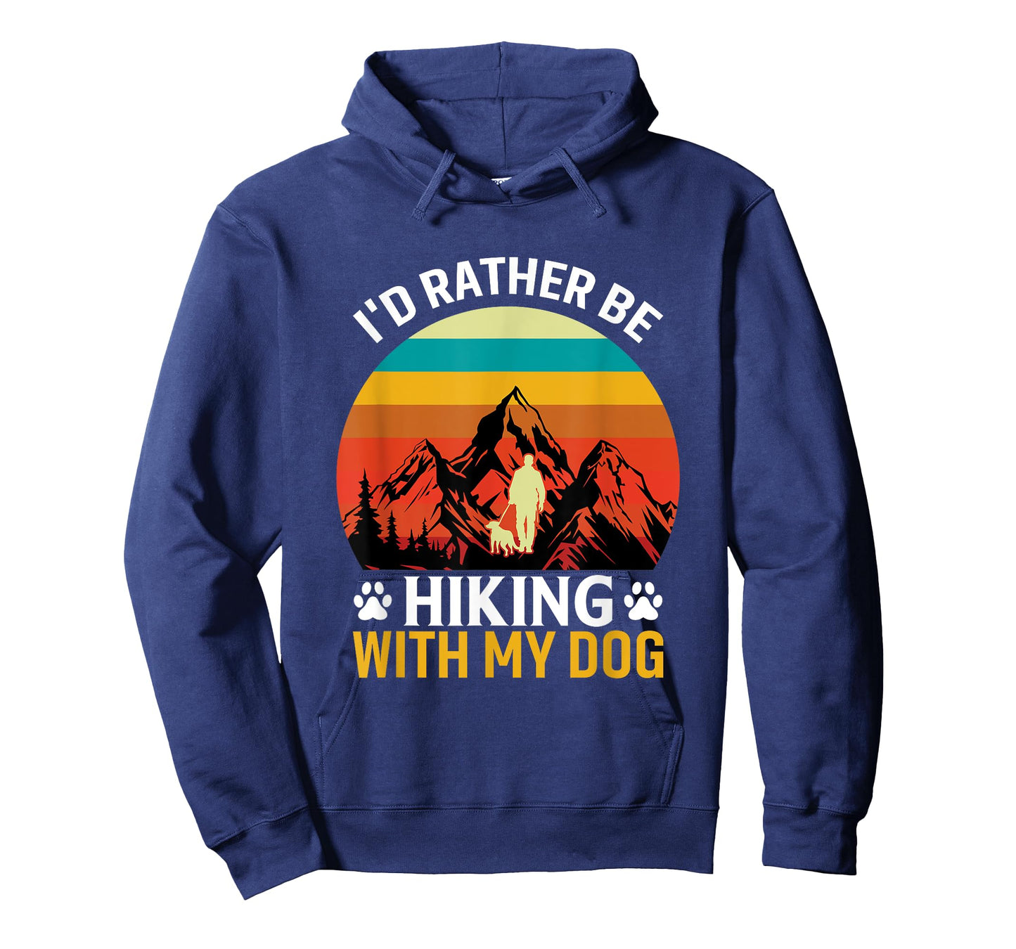 I'd Rather Be Hiking With My Dog Funny Hiking For Dog Lover T-Shirt