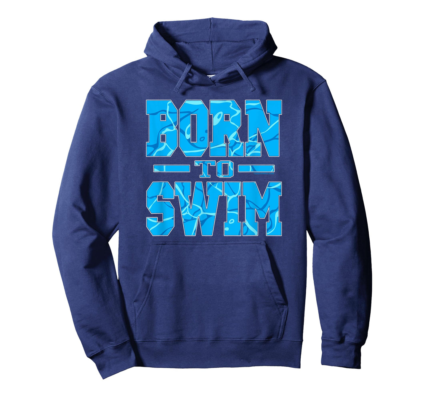 Born To Swim Water Pattern Athletic Swimming T-Shirt