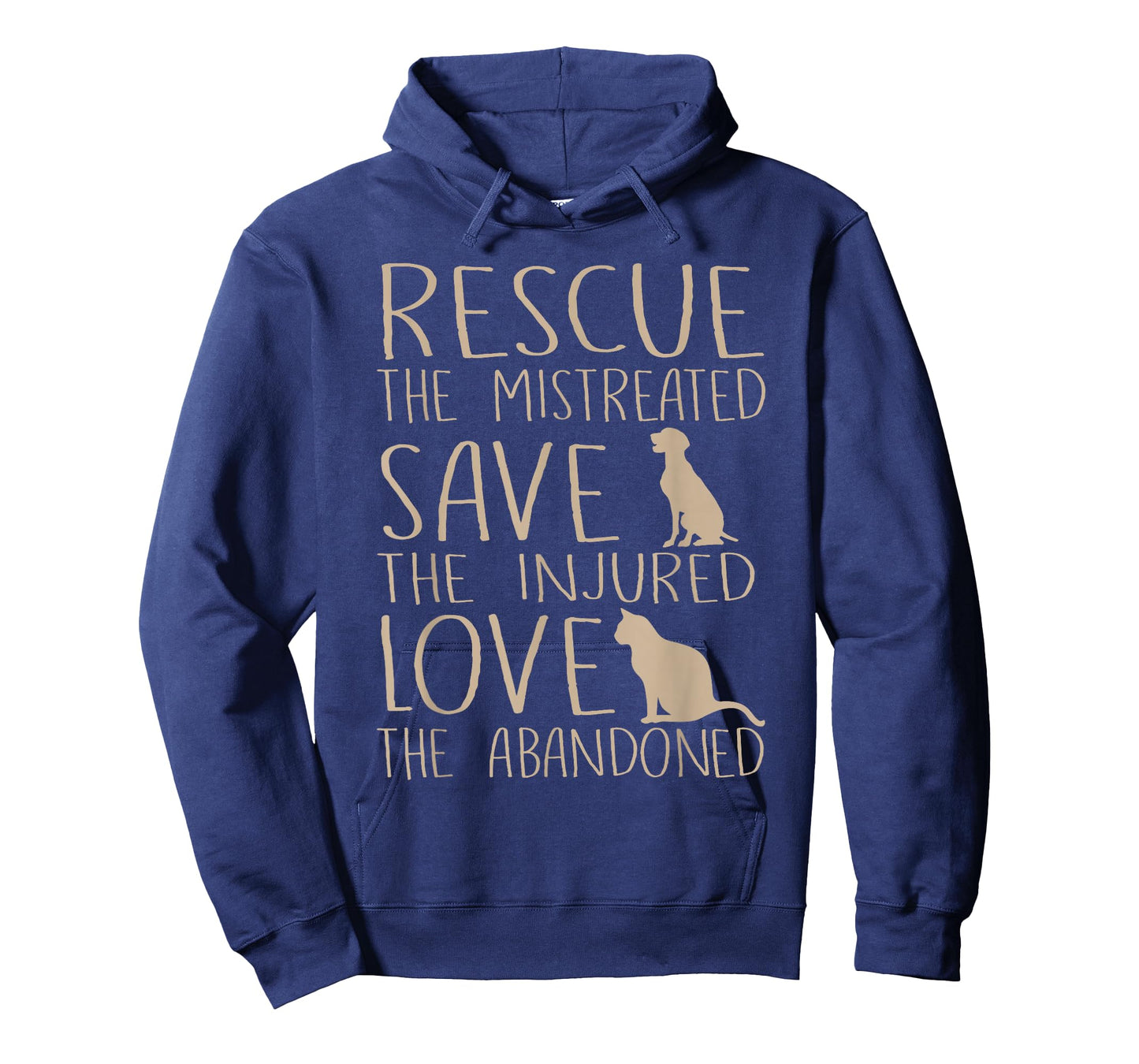 Rescue Save Love - Cute Animal Rescue Dog Cat Lovers T-Shirt