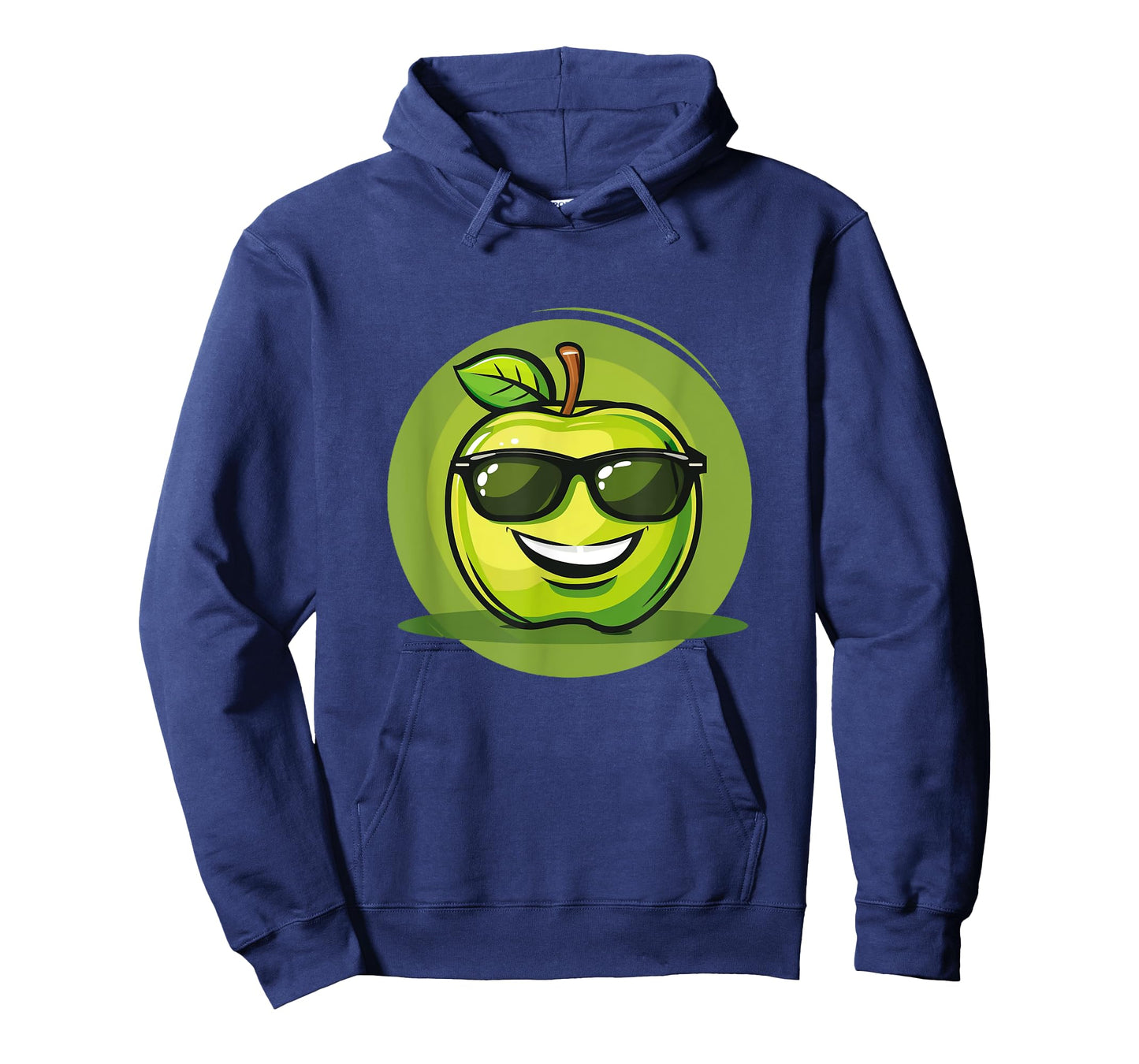 Green Apple with big Smile and Cool Sunglasses Costume T-Shirt