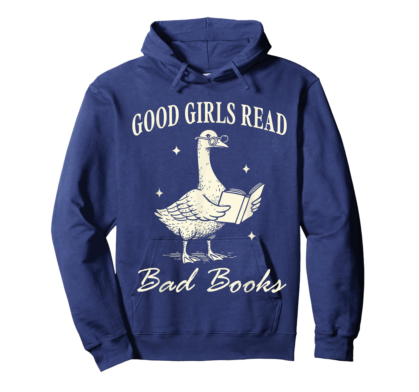 Good Girls Read Bad Books Funny Bibliophile Goose Reader T-Shirt
