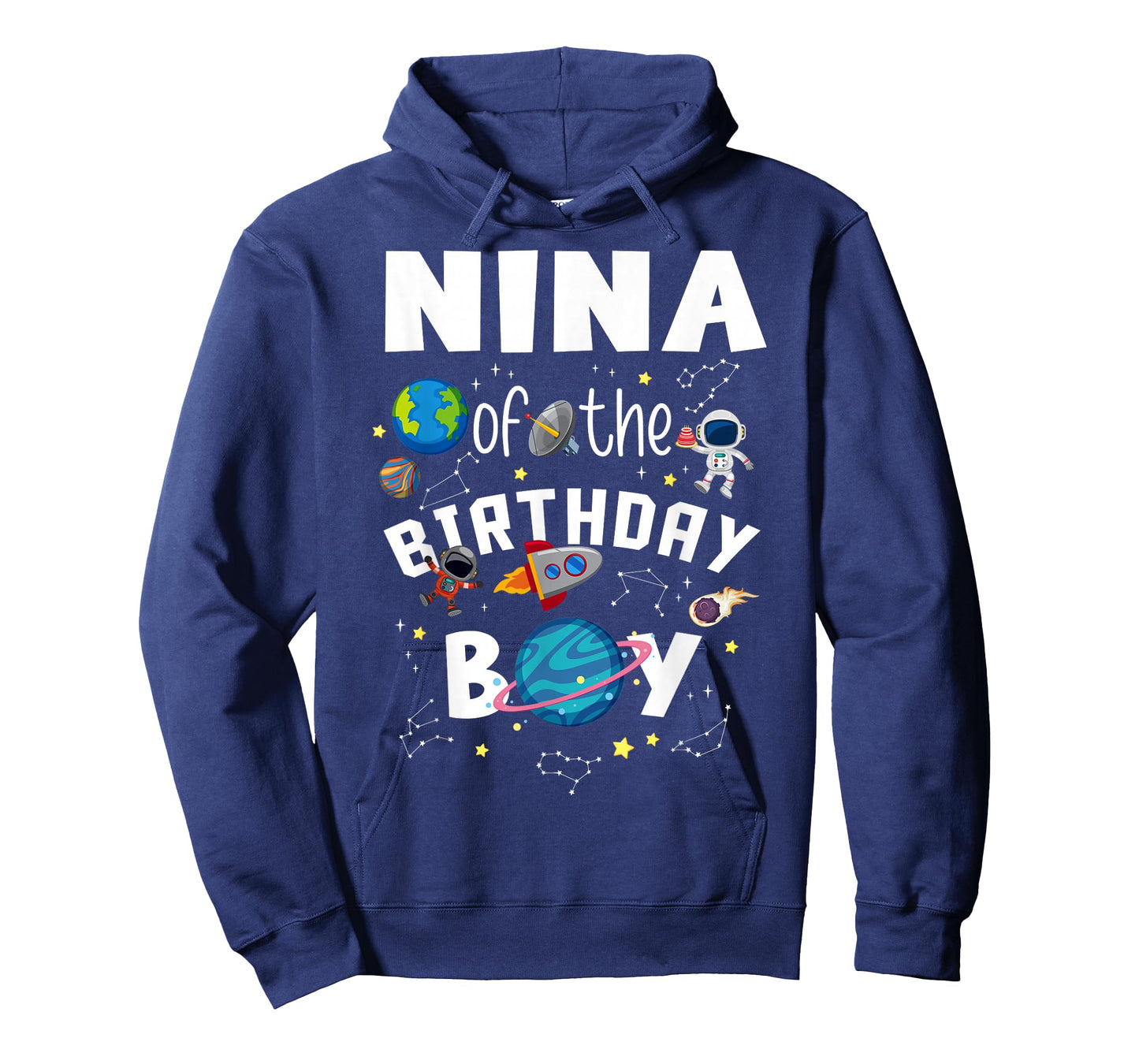 Birthday Boy Astronaut Party Look with Rocket and Stars for T-Shirt