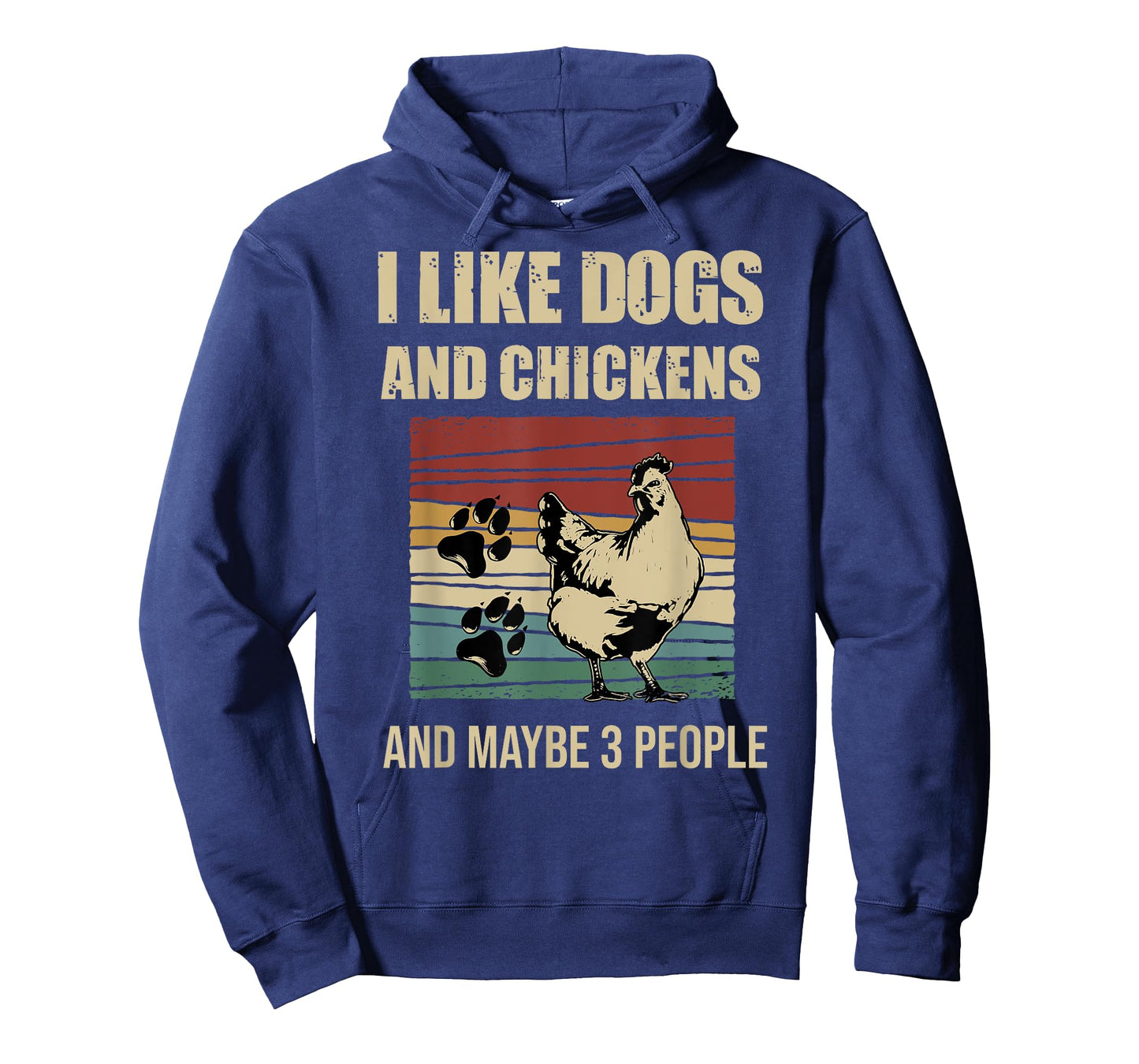 I Like Dogs And Chickens And Maybe 3 People Vintage T-Shirt
