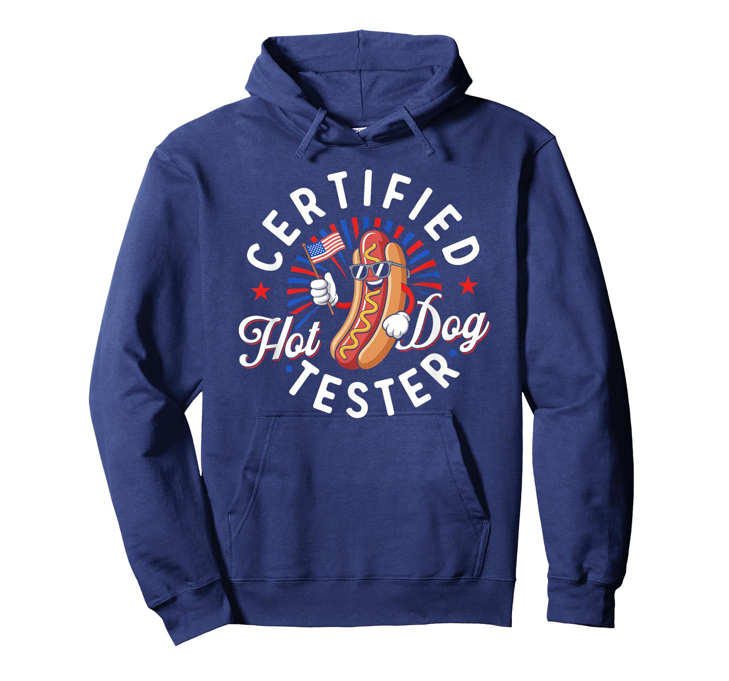 Certified Hot Dog Tester Hot Dog Patriotic USA 4th of July T-Shirt