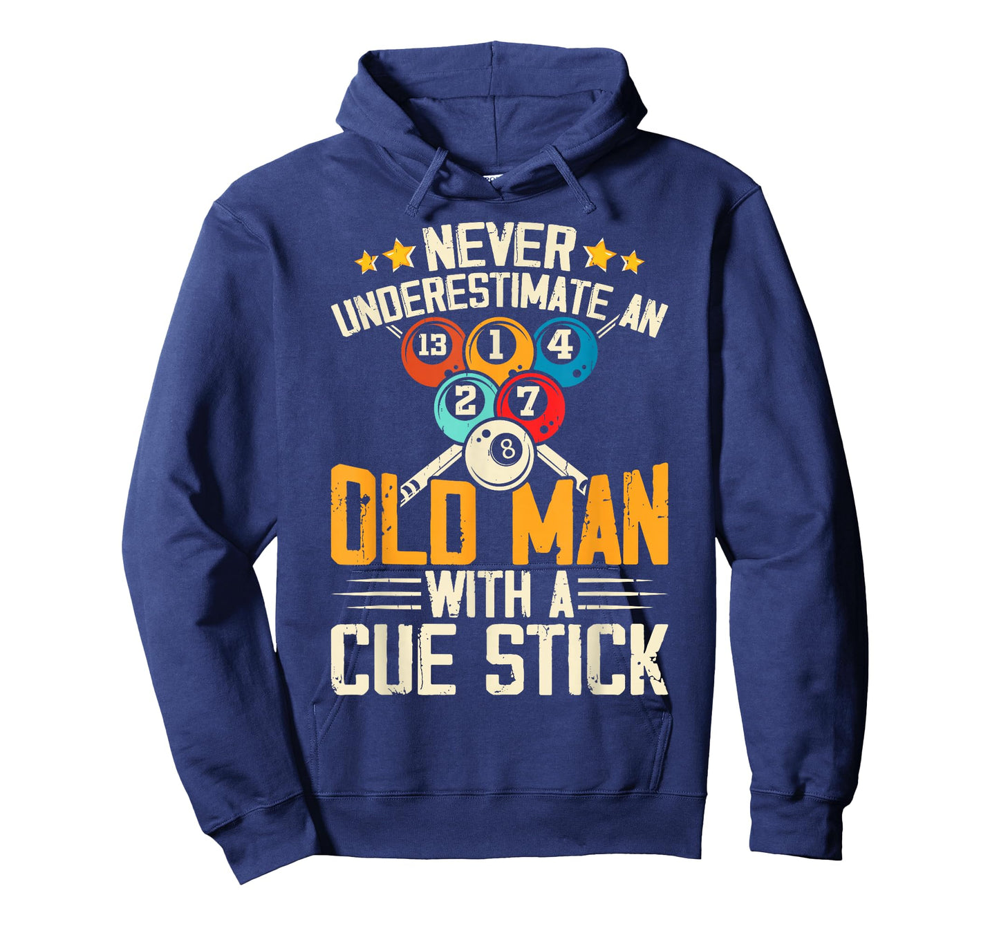 Never Underestimate An Old Man With A Cue Stick T-Shirt