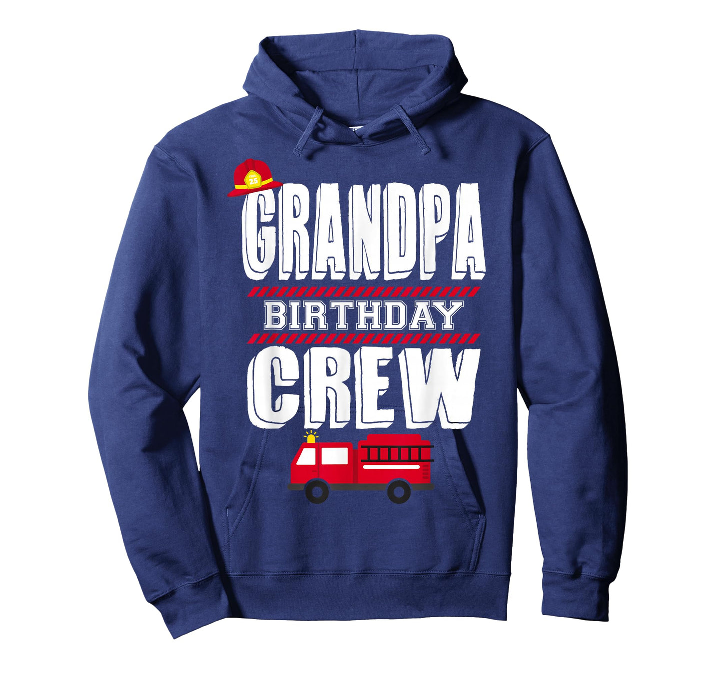 Grandpa Birthday Crew Fire Truck Fireman Party T-Shirt T-Shirt