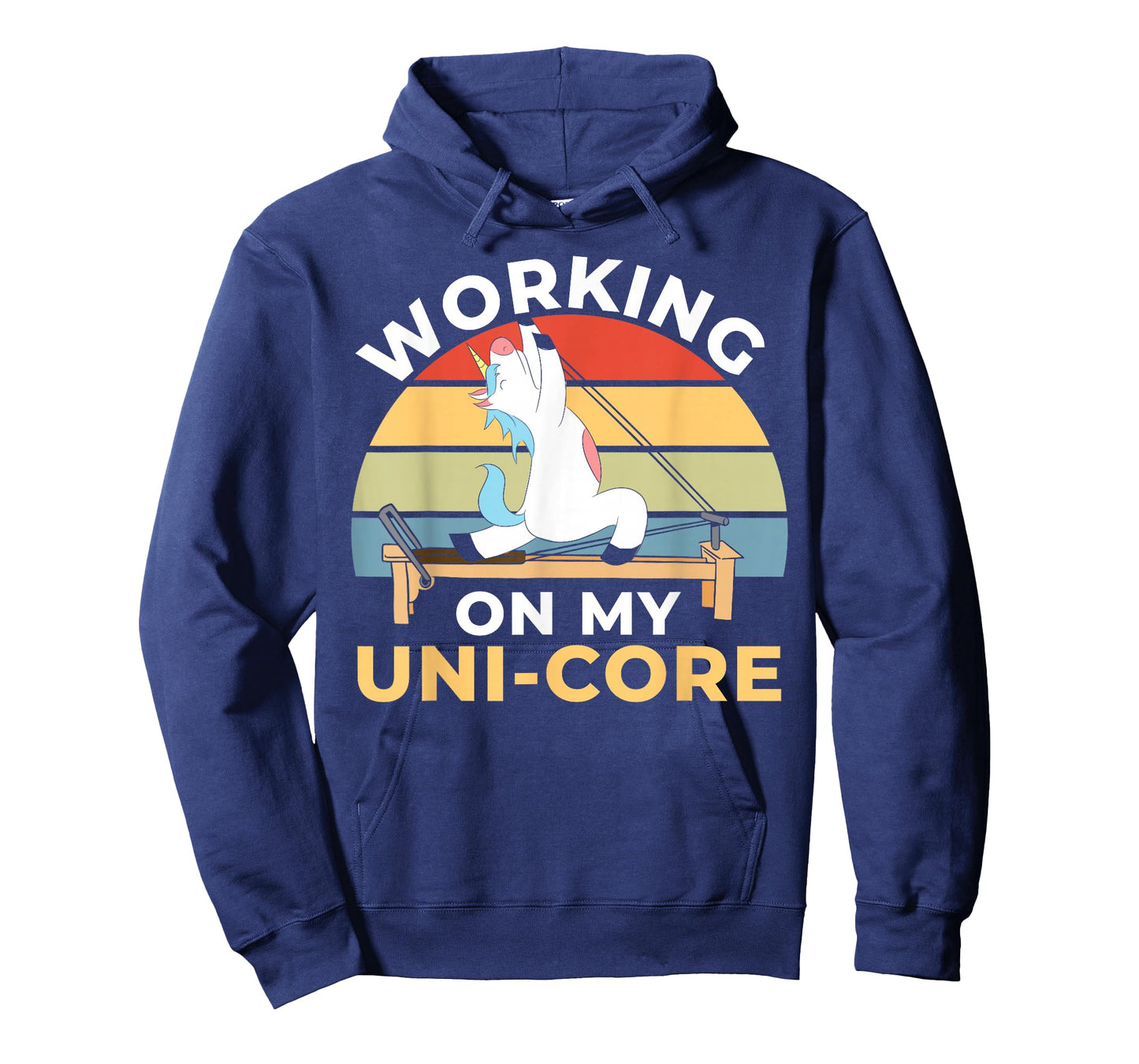 Pilates Unicorn Working On My Uni-Core Cute Pilates T-Shirt