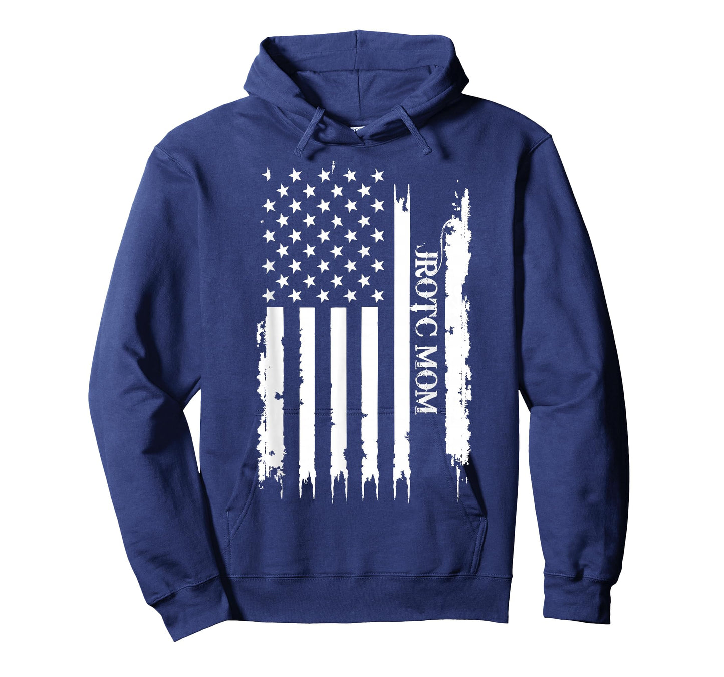 JROTC Mom United States Distressed w US Flag T-Shirt
