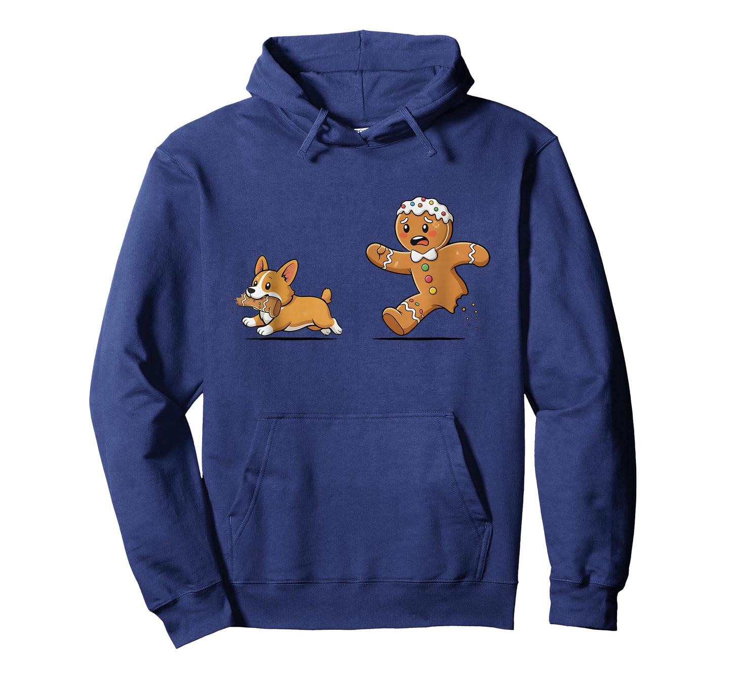 Gingerbread Cookie Chasing Corgi Christmas Dog Mom Pet Lover T-Shirt