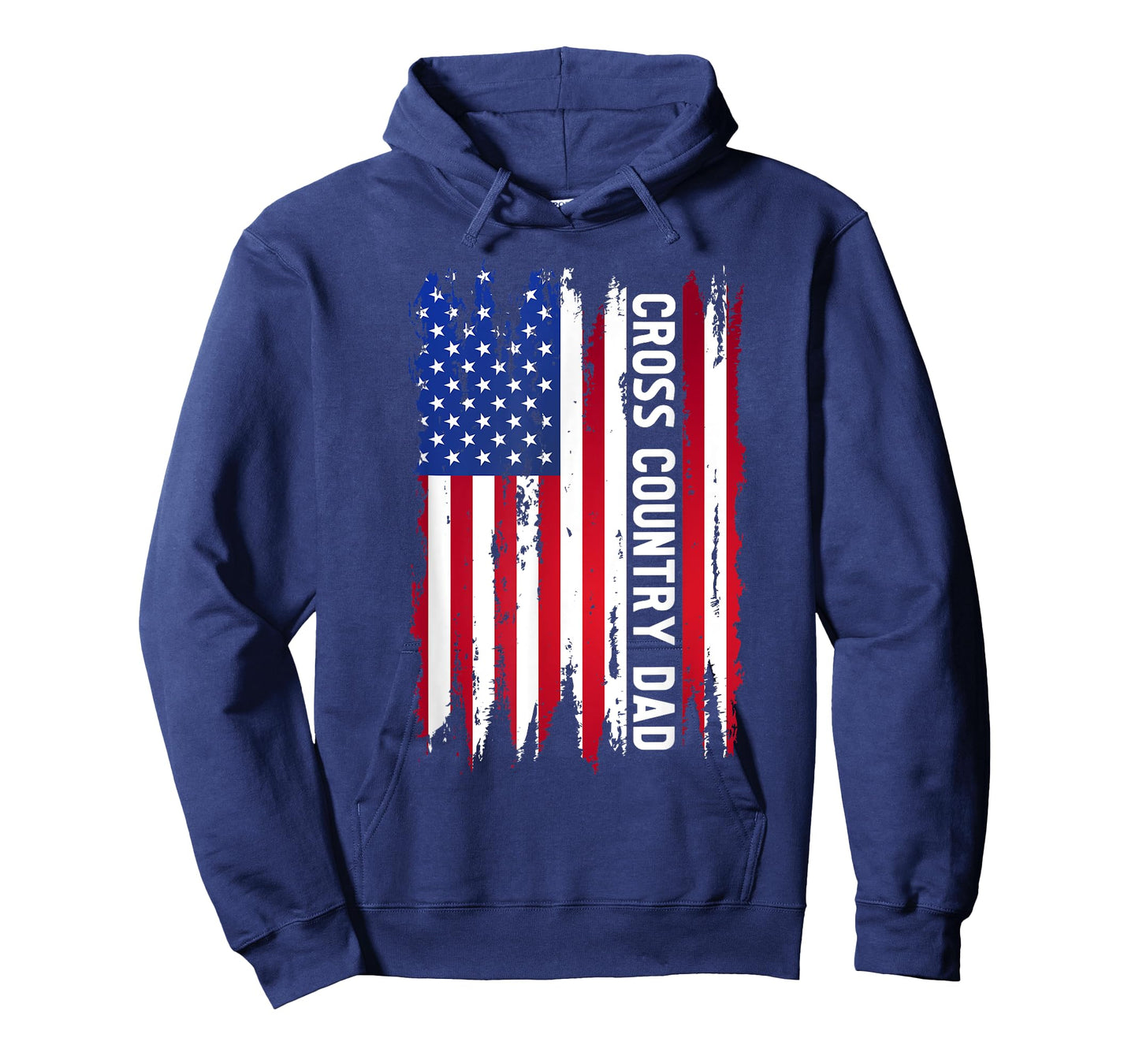 Cross Country Dad US Flag Cross Country Runner Father XC Dad T-Shirt