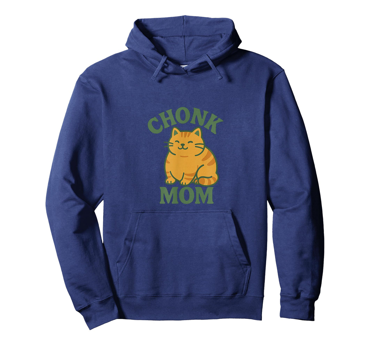 Orange Cat Chonk Mom Funny Cute Chubby Ginger Cats T-Shirt