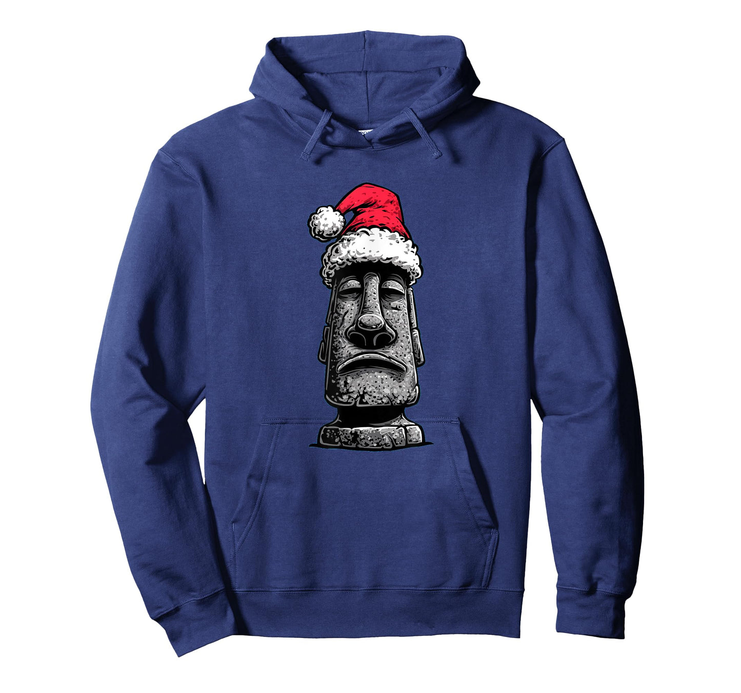 Funny Moai Statue Costume in Christmas Look T-Shirt