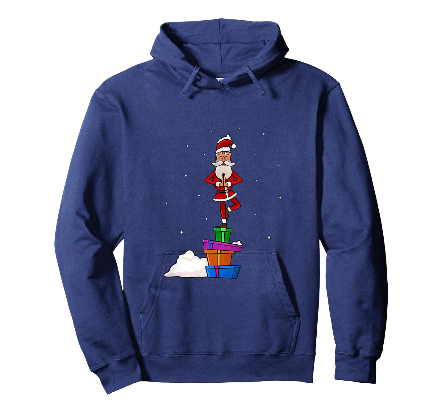 Funny Christmas Santa Claus Meditating Yoga Lover Teacher T-Shirt for Men Women