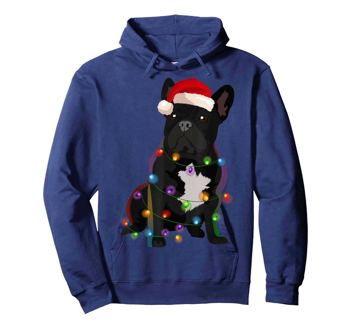 French Bulldog Frenchie Christmas Lights Xmas Dog Lover T-Shirt