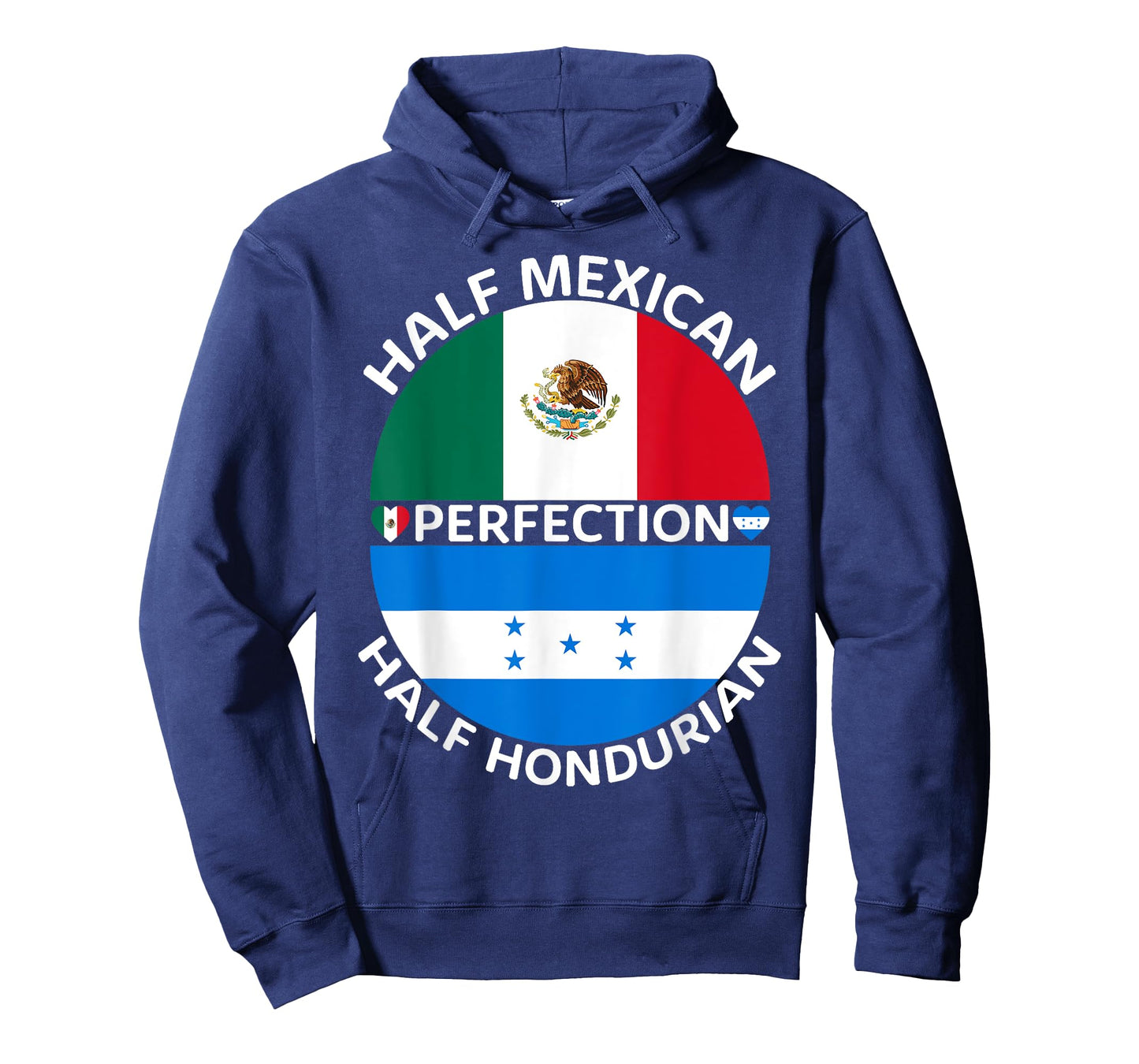 Half Mexican Half Honduran Mexico Honduras Flag Roots Men T-Shirt