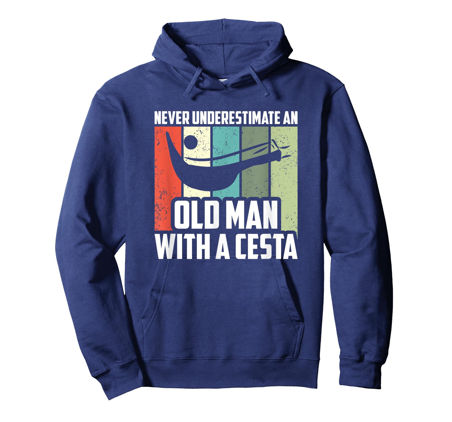 Never Underestimate An Old Man With A Cesta, Jai Alai Player T-Shirt
