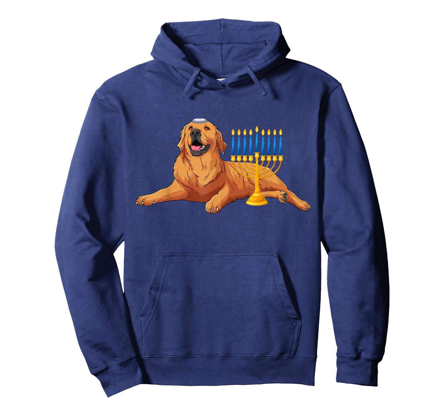 Jewish Golden Retriever Dog Menorah Hanukkah Pajamas T-Shirt