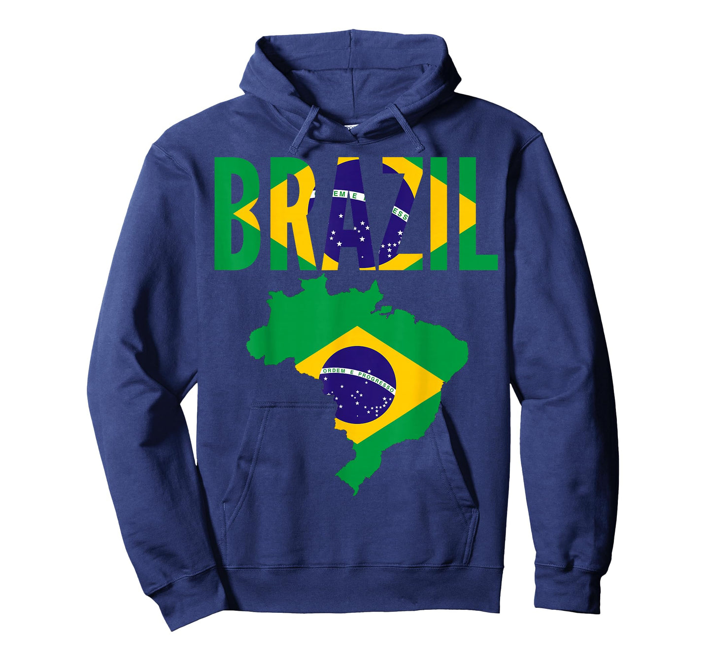 Brazilian - Brazil Country Map Flag T-Shirt