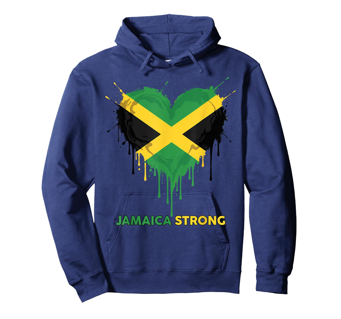 Jamaica Strong Shirt Watercolor Love Heart Pride T-Shirt