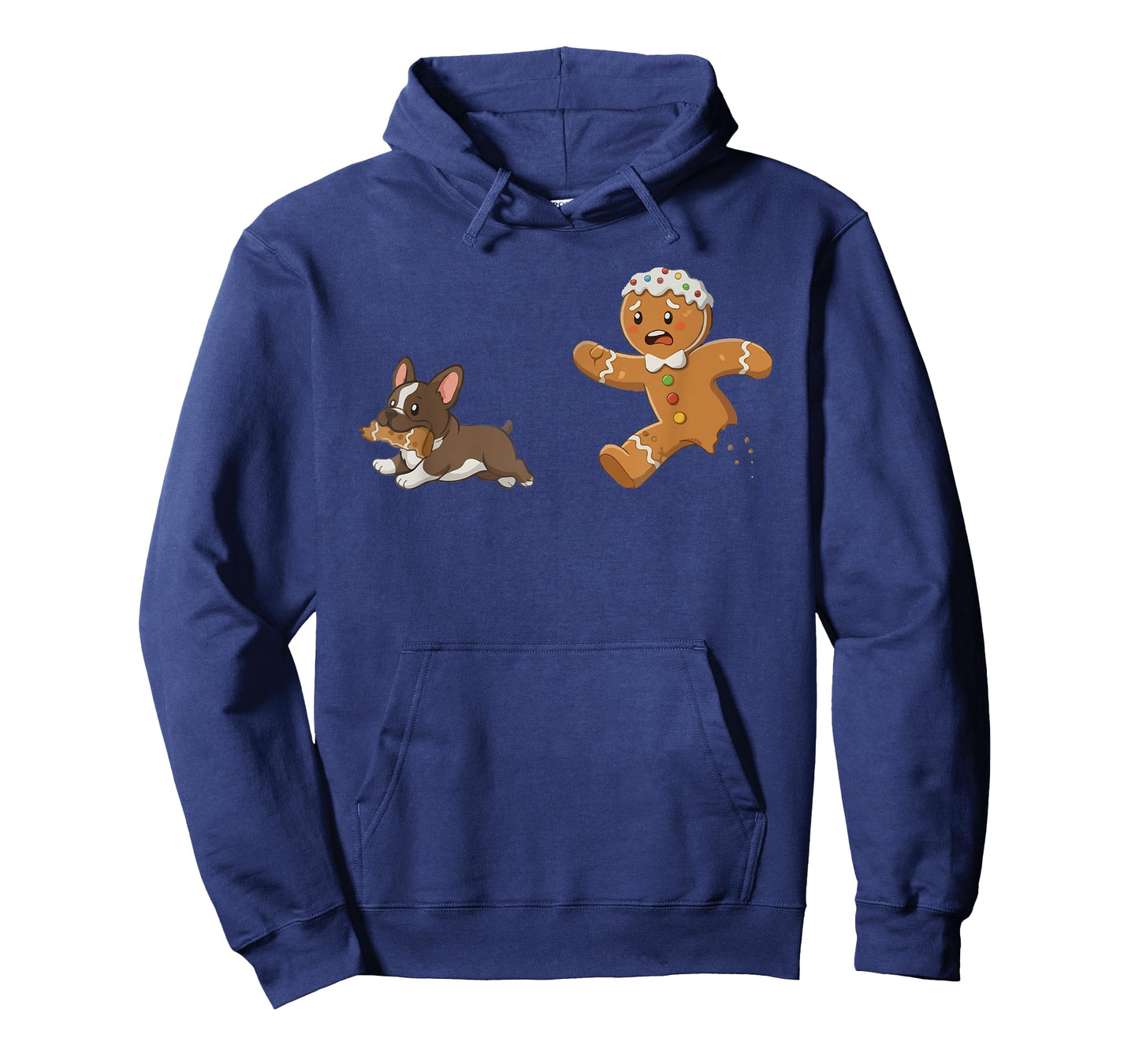 Dog Mom Shirt Gingerbread Chasing French Bulldog Christmas T-Shirt