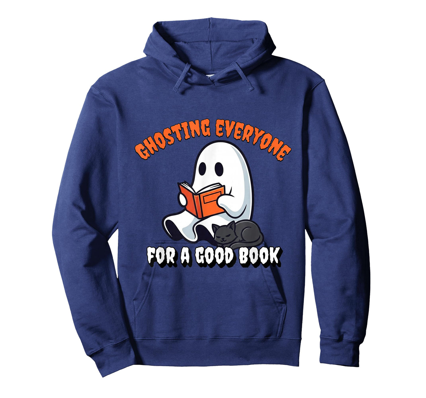 Groovy Cute Ghost Book Nerd Funny Halloween Reading Gift T-Shirt