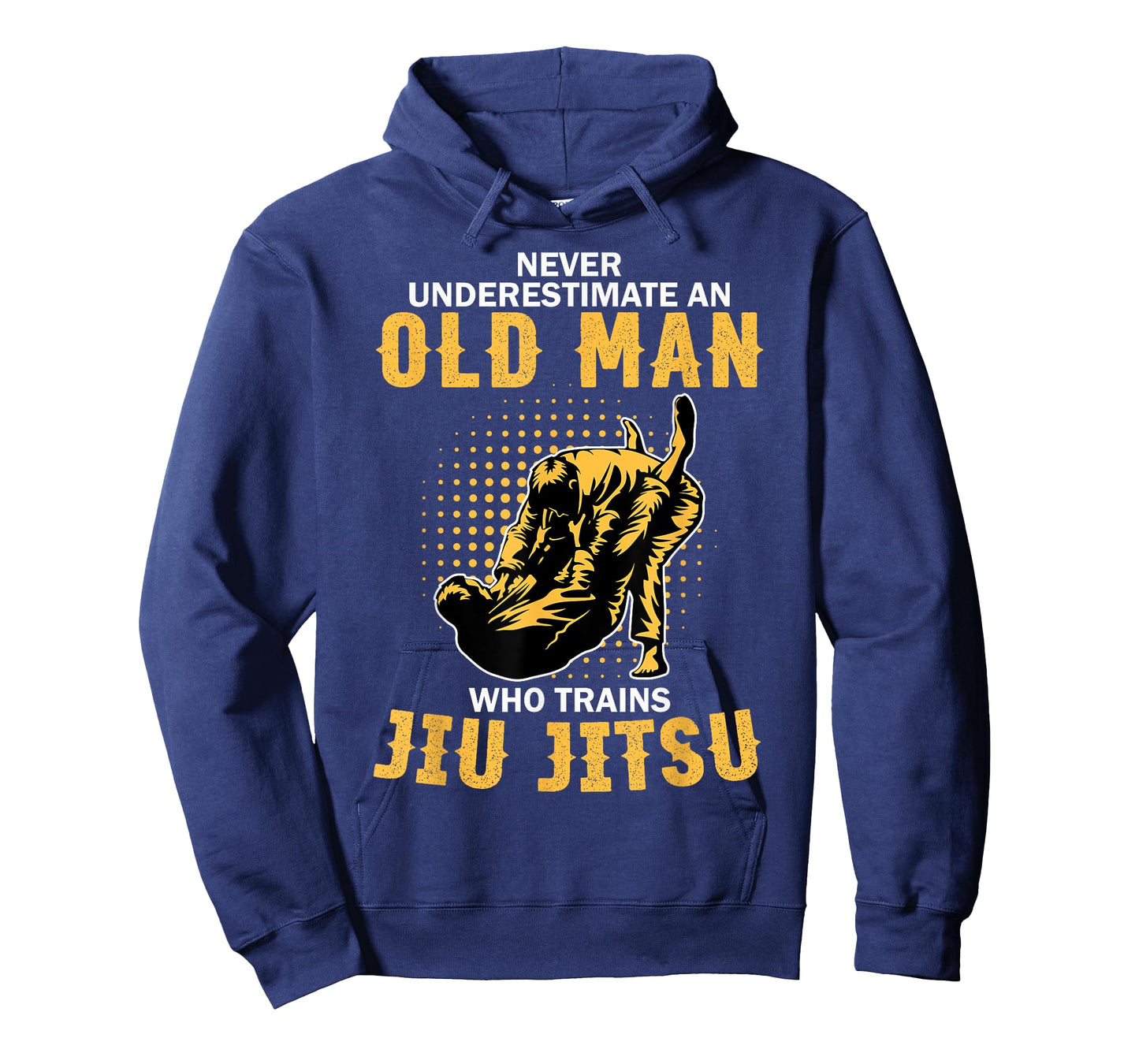 Never Underestimate An Old Man Training Brazilian Jiu Jitsu T-Shirt