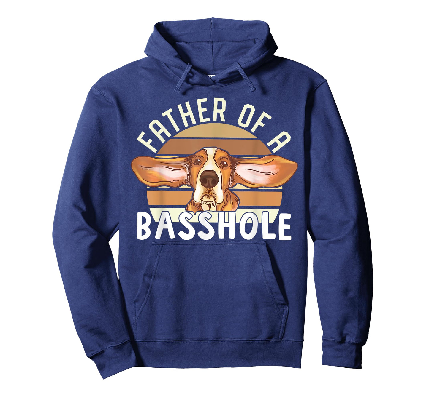 Father Of Basshole Funny Basset Hound Lover Dog Dad T-Shirt for Men