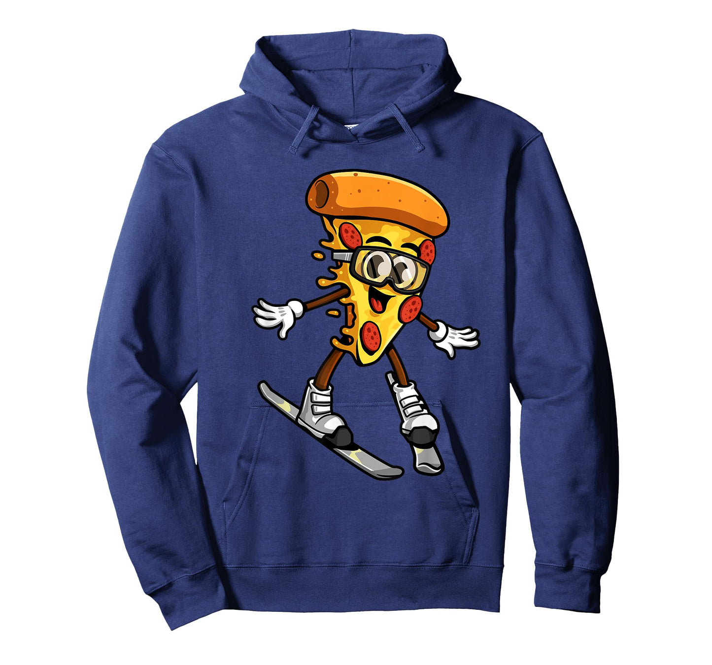 Funny Pizza Ski Cheesy Pie Foodie Skiing Instructor Outfit T-Shirt
