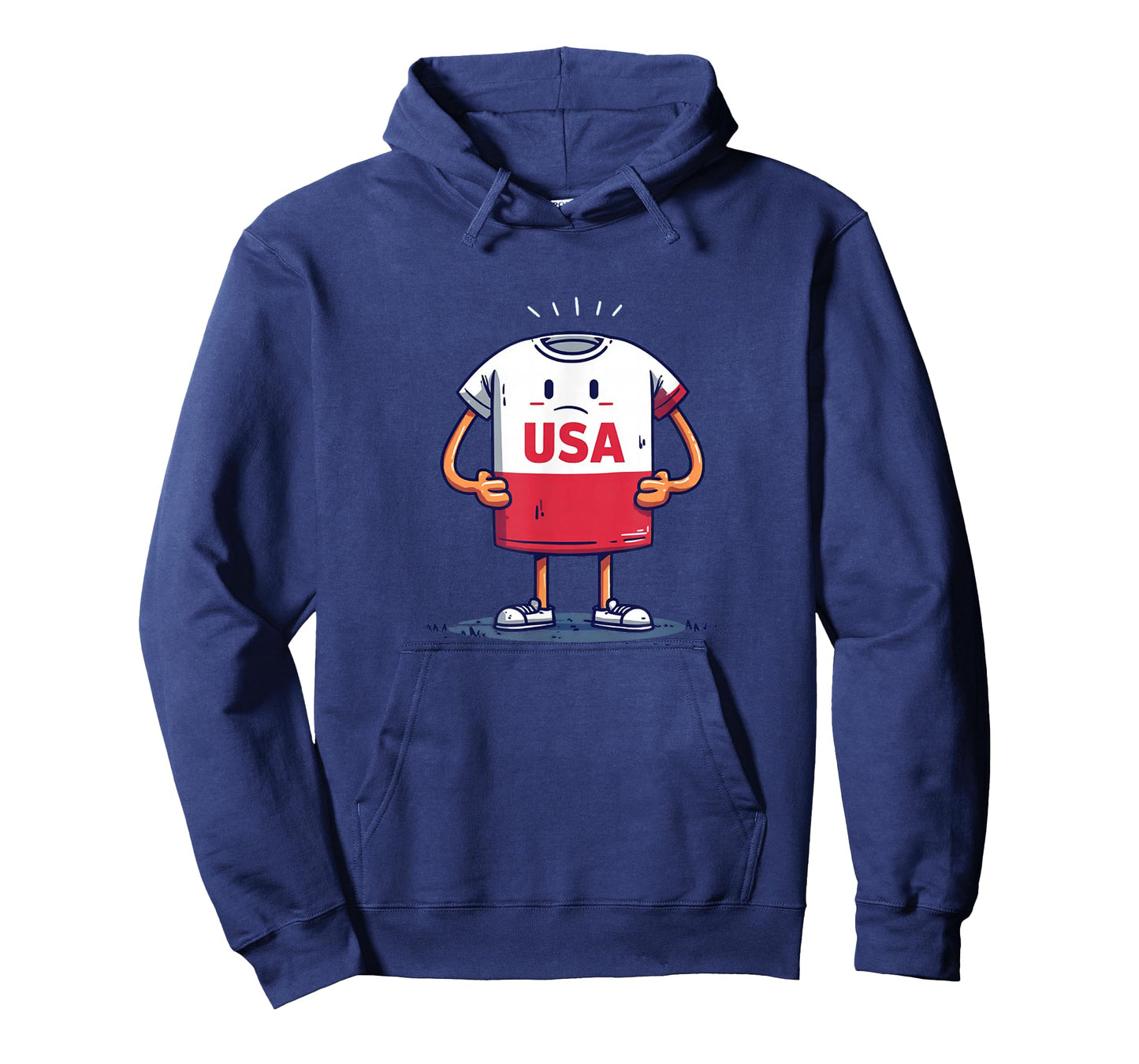 Cool Cloth Mascot with USA Speech for Adults and Kids T-Shirt
