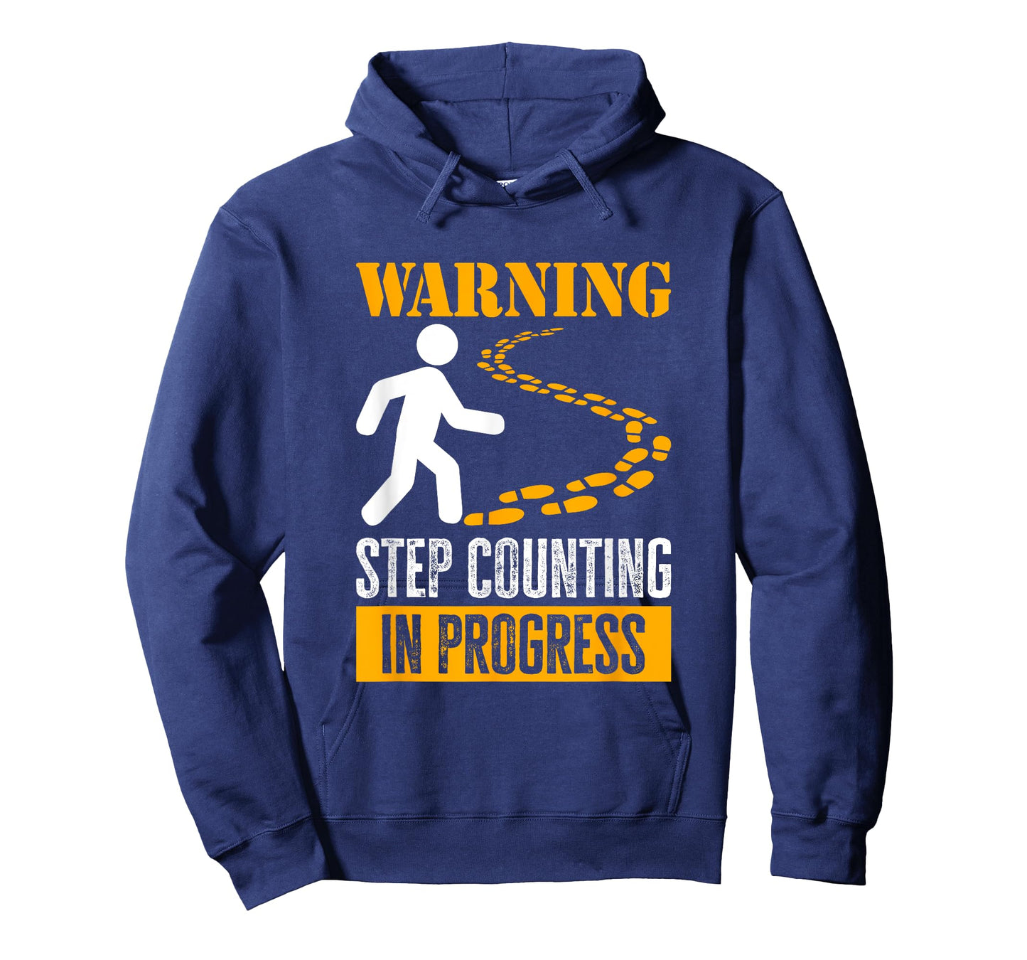 Warning, Step Counting In Progress. Trekking, Dog Walking Men Women Girls Kids T-Shirt