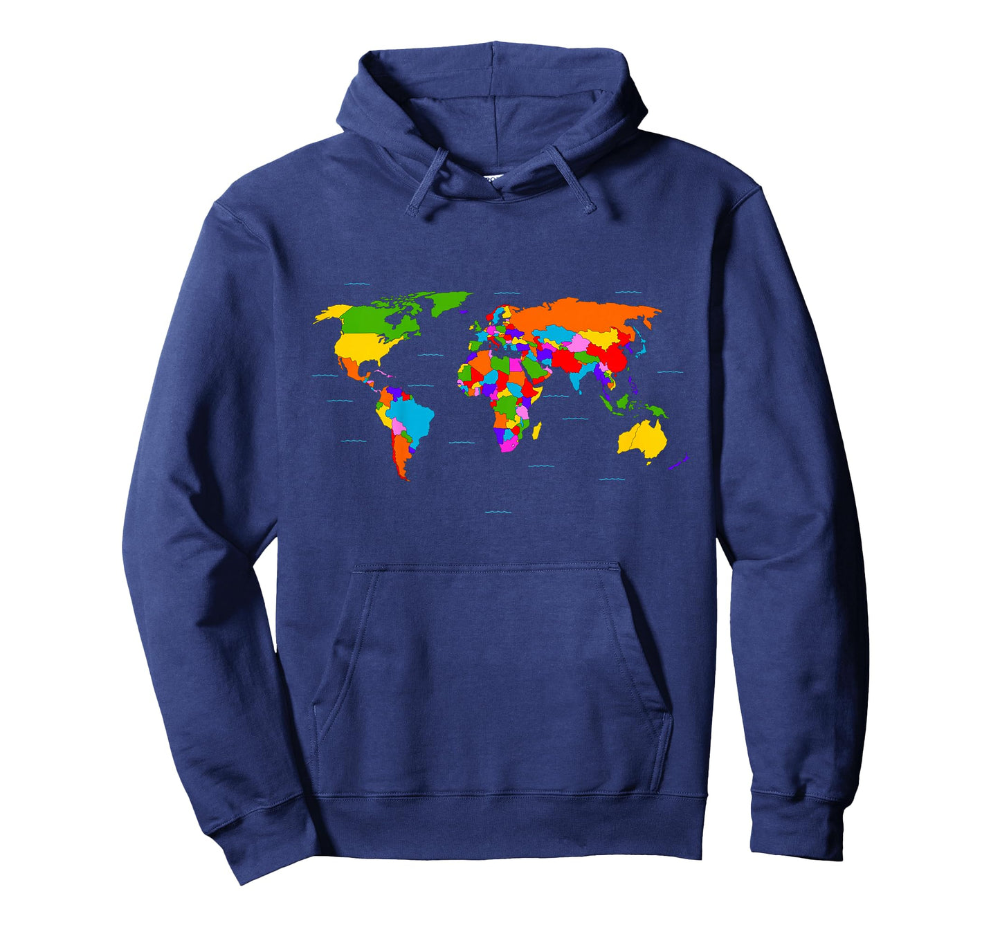 World Map T-Shirt. Boys / Girls Map of the World Tee T-Shirt